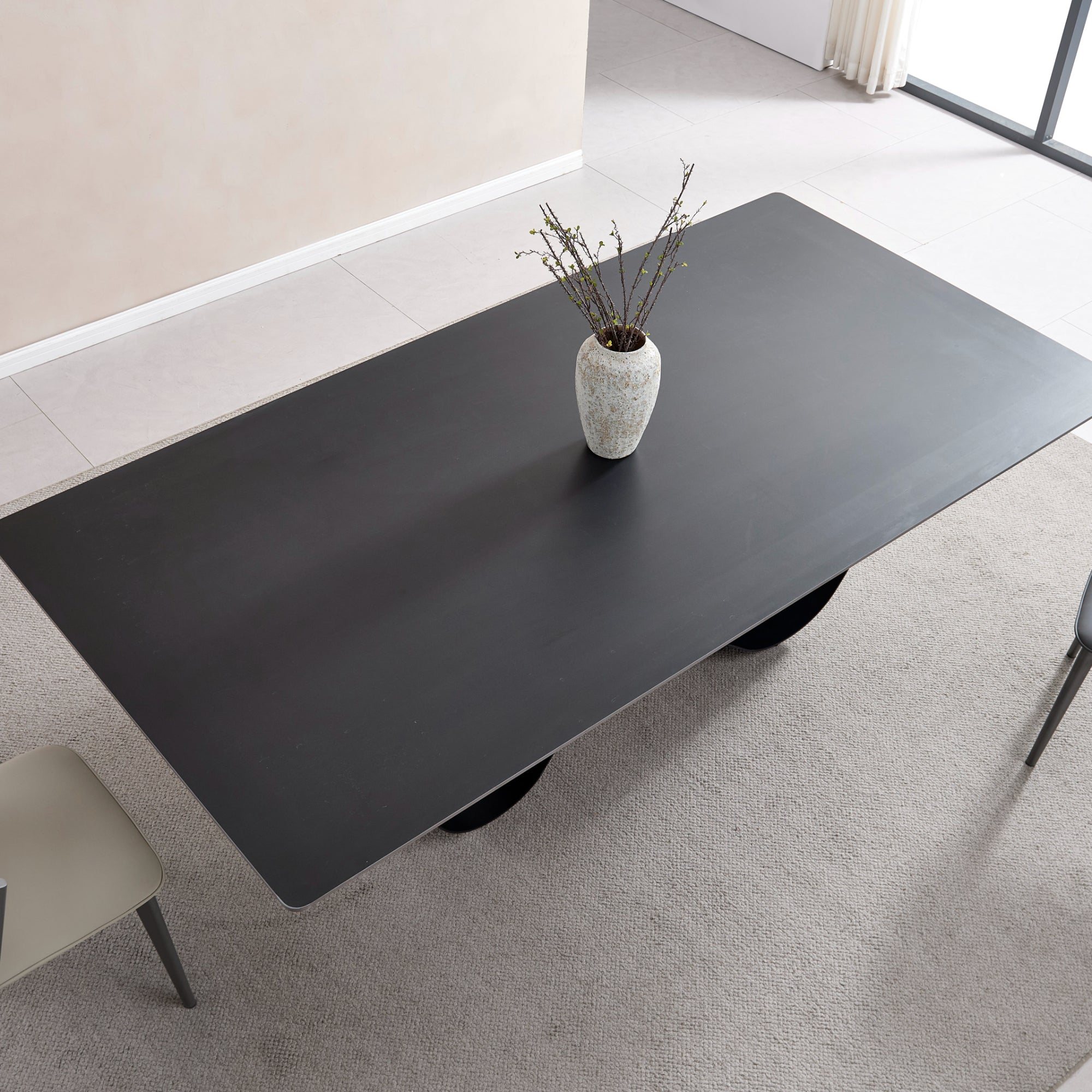 Claude - Dining Table - Black Ceramic