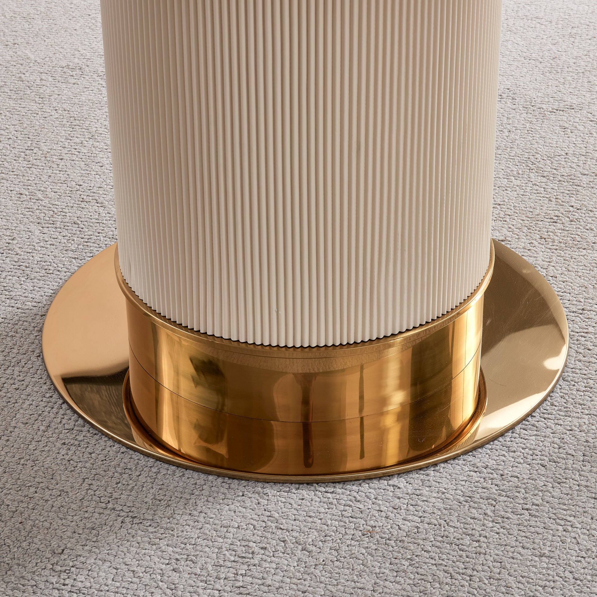 Ariane - Dining Table - White Ceramic