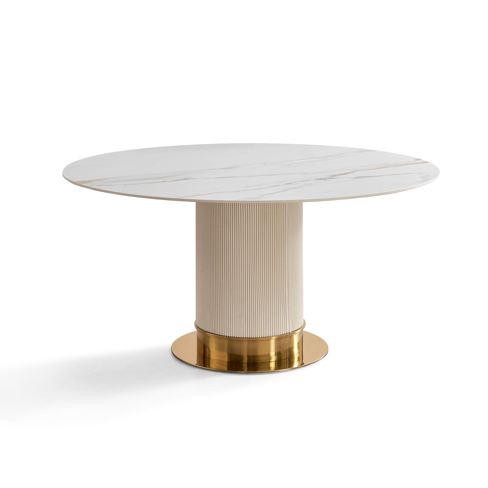 Ariane - Dining Table - White Ceramic