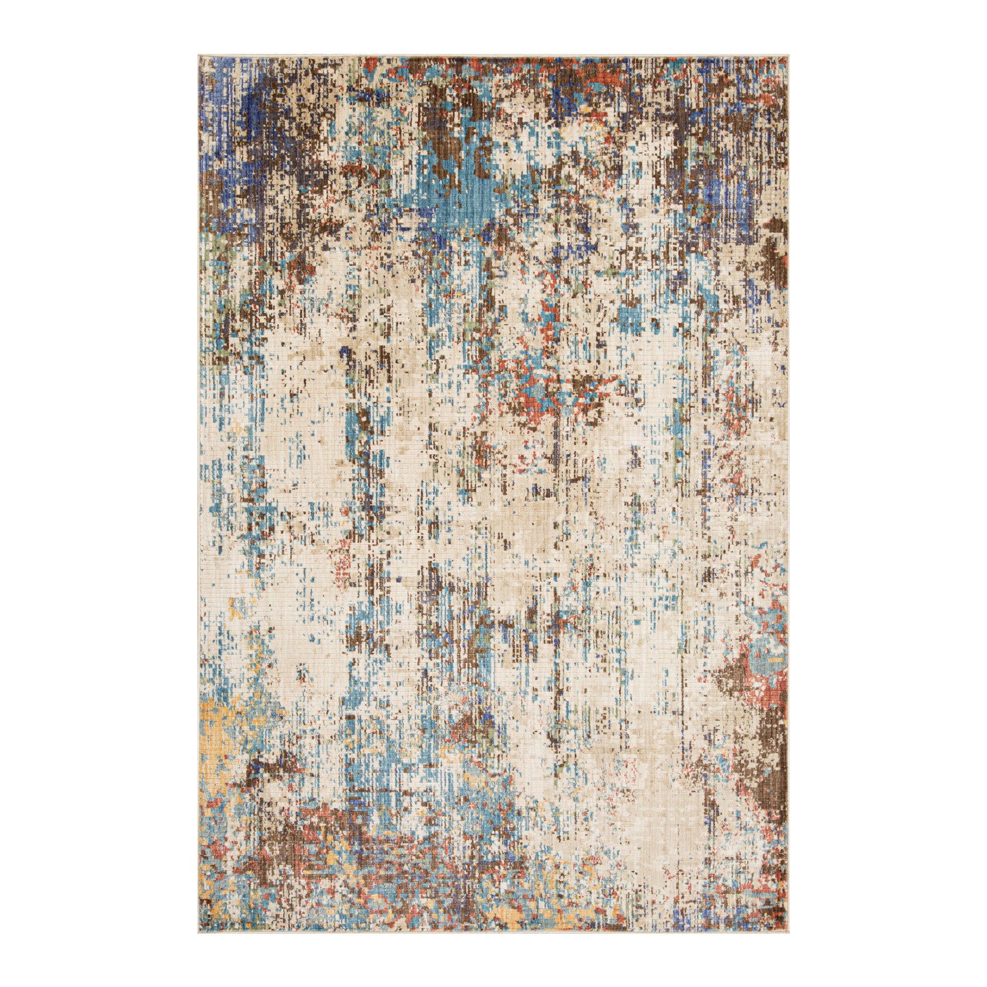 Rug - Beige / Taupe / Blue