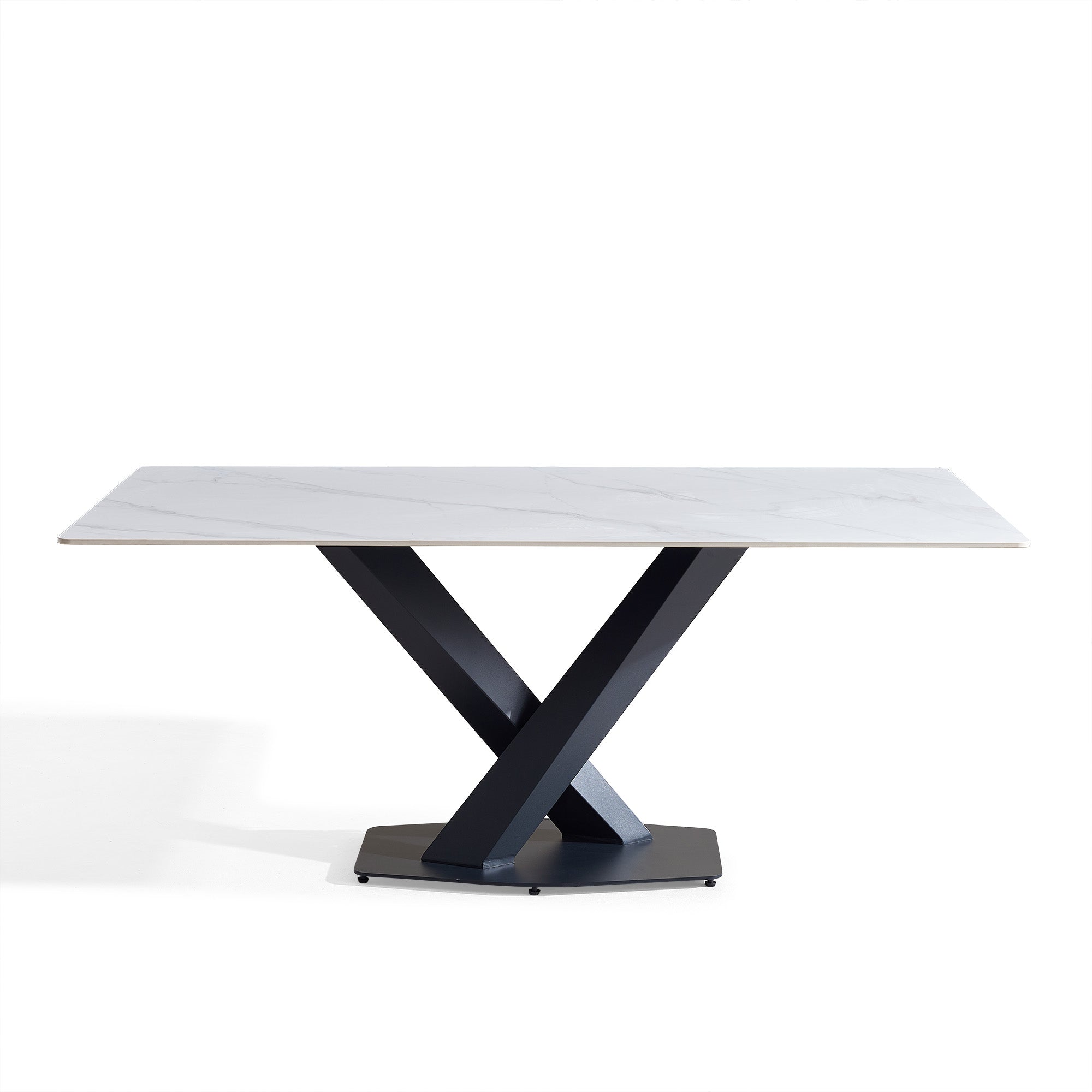 Alessio - Dining Table - White Ceramic