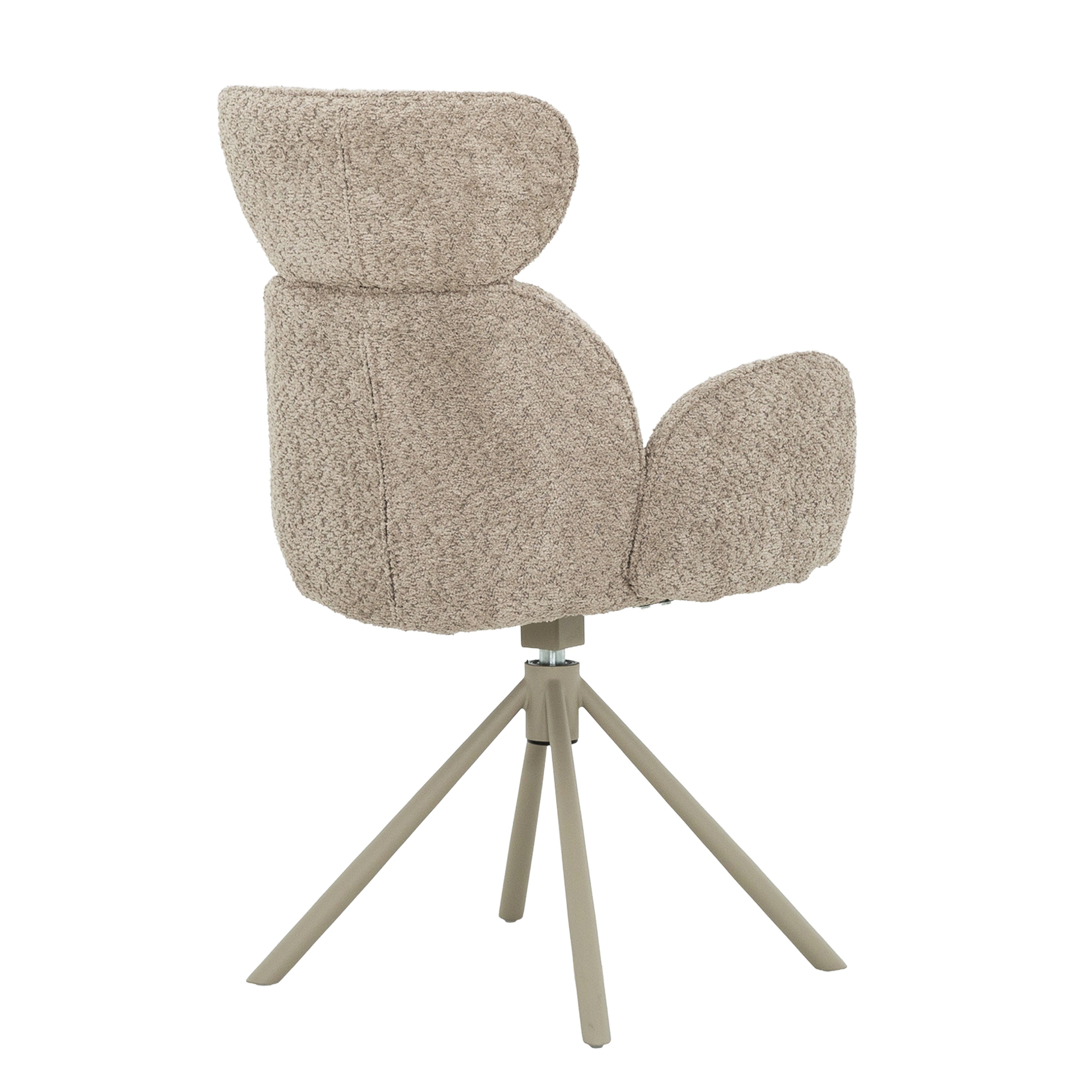 Monza - Chaise de Salle à Manger - Pivotante - Taupe