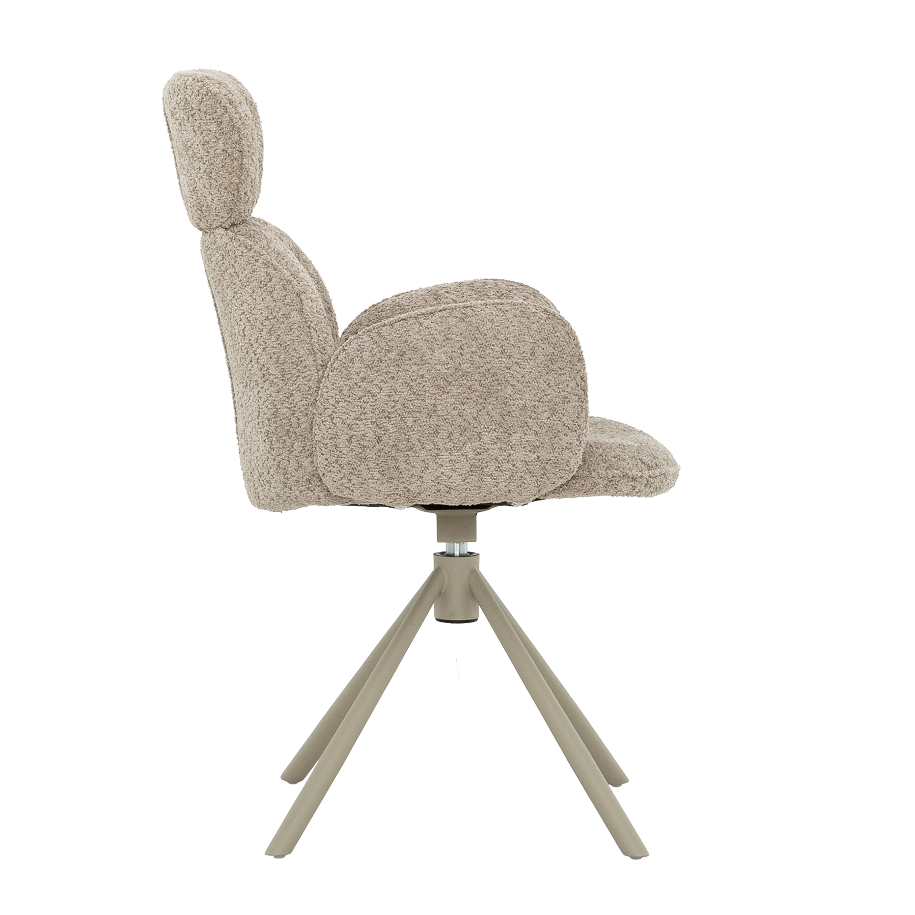 Monza - Chaise de Salle à Manger - Pivotante - Taupe