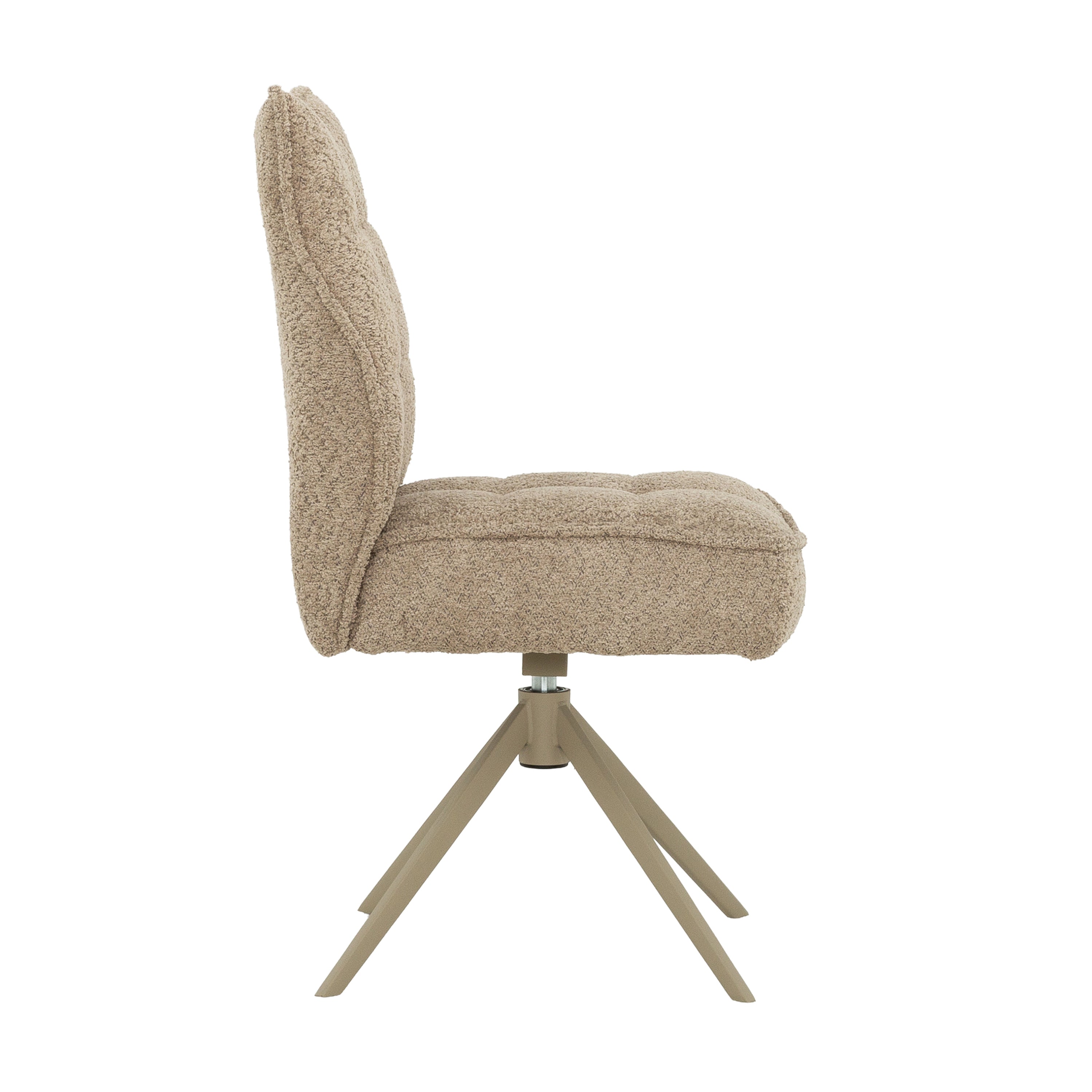Vienna - Chaise de Salle à Manger - Pivotante Sans Accoudoir - Taupe