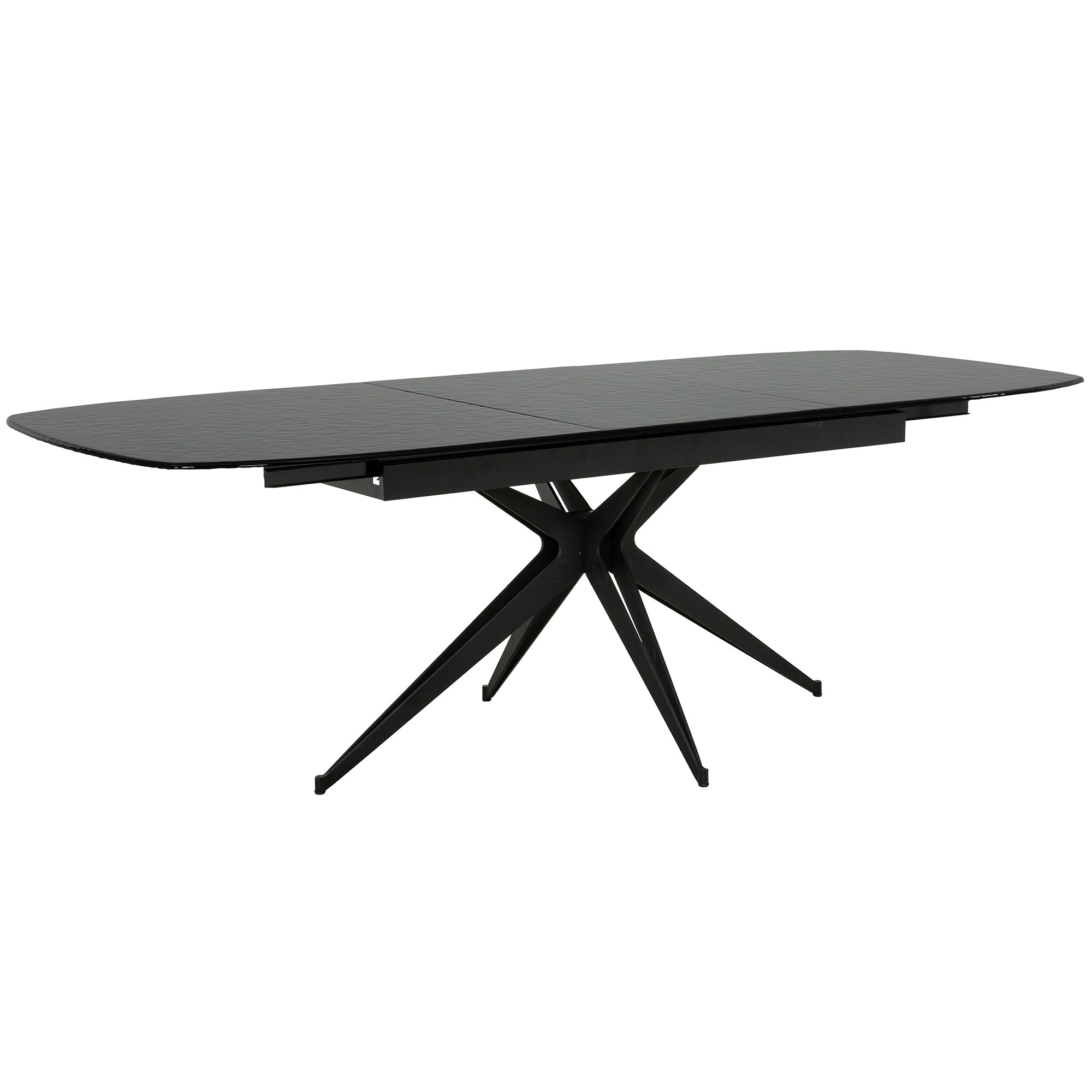 Capri - Extendable Dining Table - Black Glass