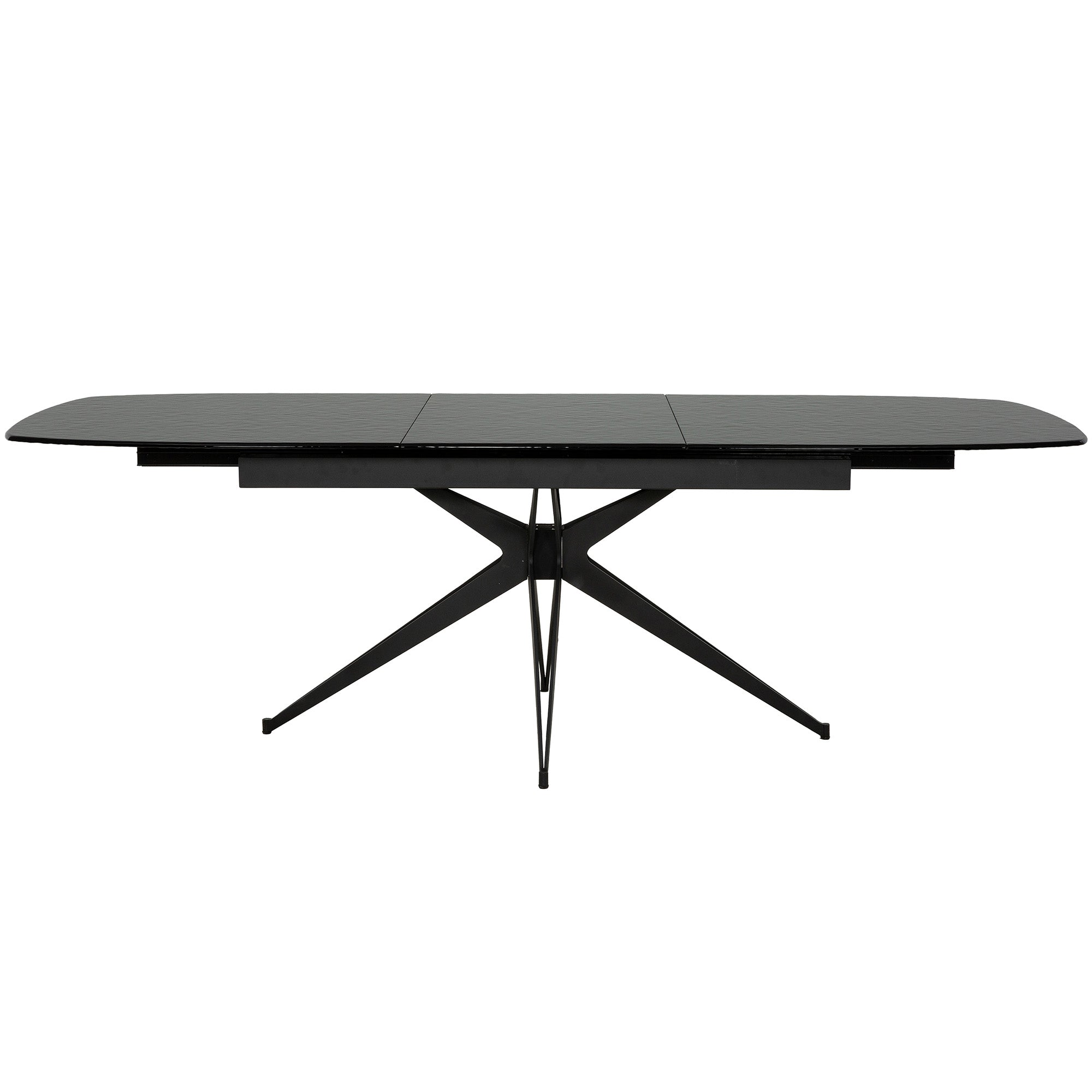 Capri - Extendable Dining Table - Black Glass