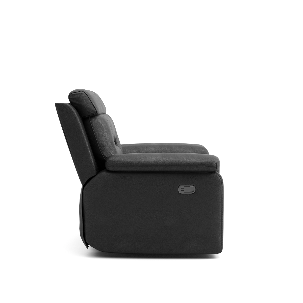Nelson - Sofa Inclinable - Cuir Noir