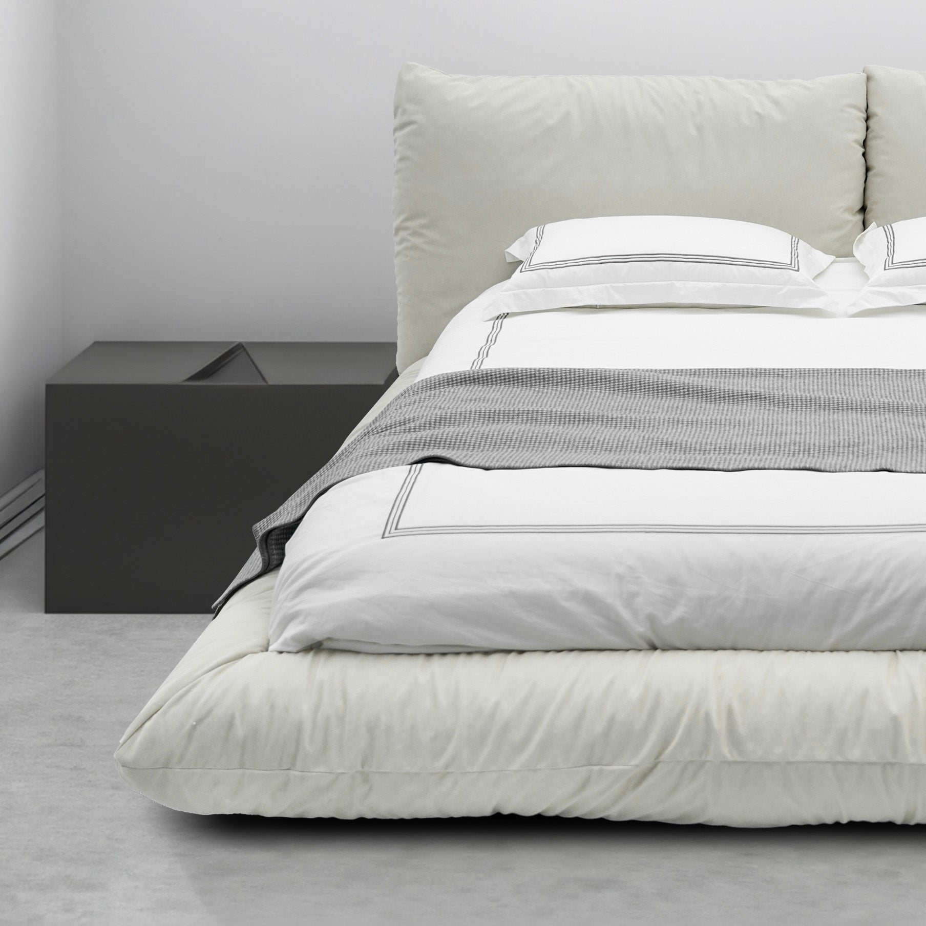 Shirly - Lit King - Tissu Beige