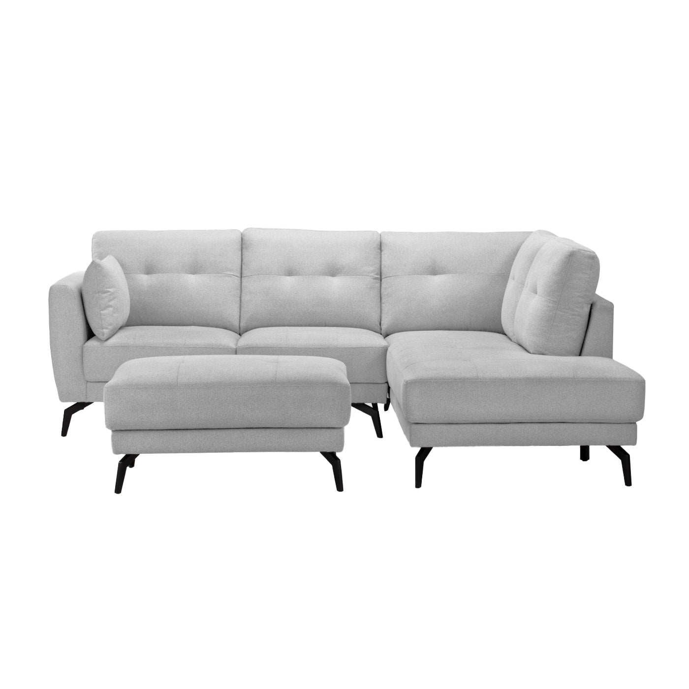 Ricki - Sectional Sofa - Ottoman Included - Grey