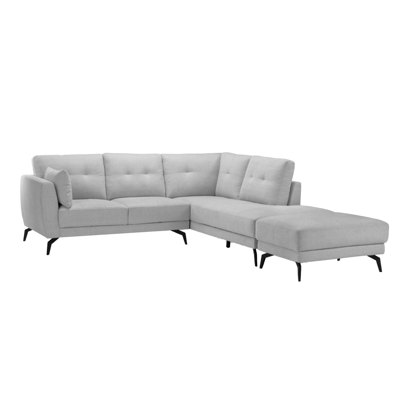 Ricki - Sectional Sofa - Ottoman Included - Grey