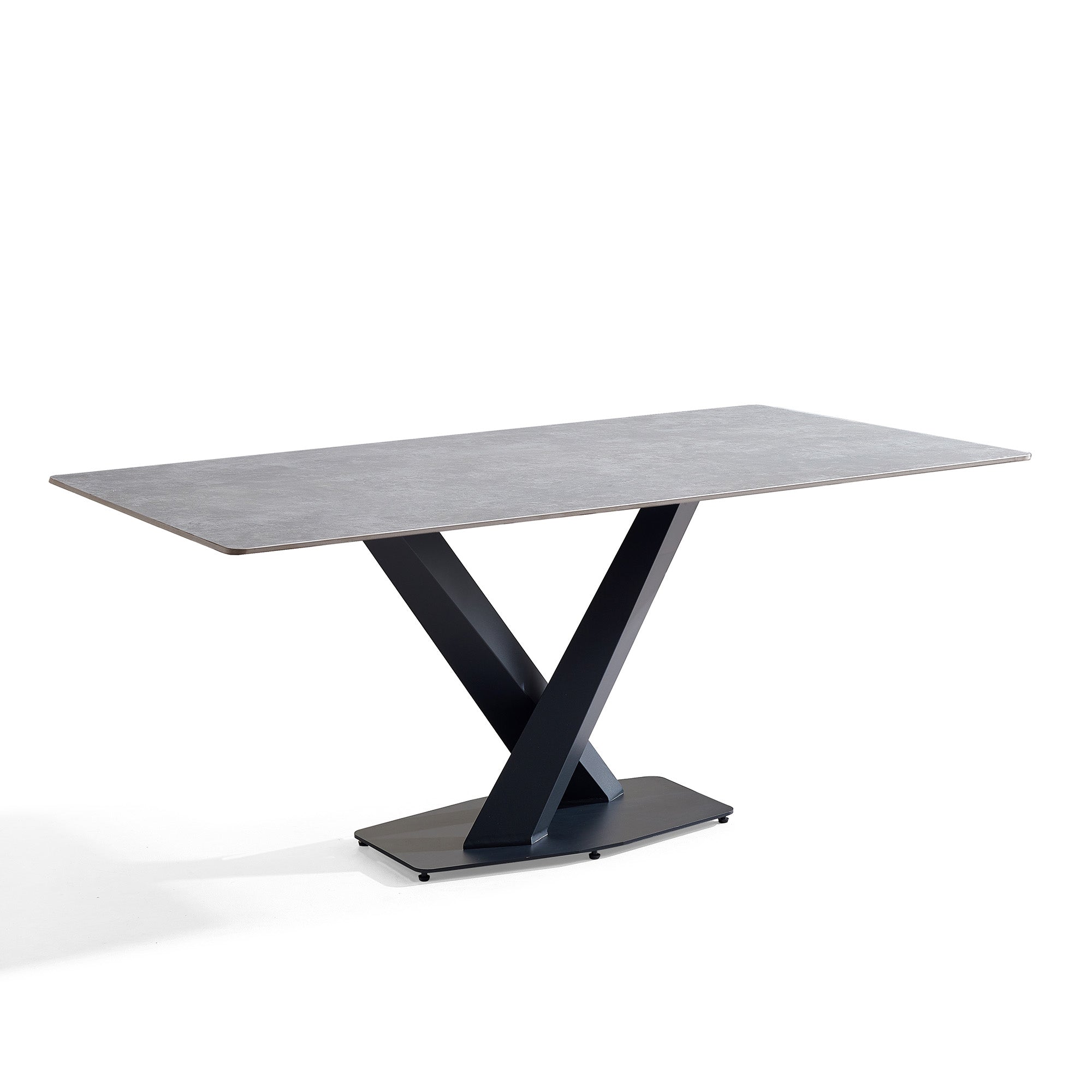 Alessio - Dining Table - Grey Ceramic