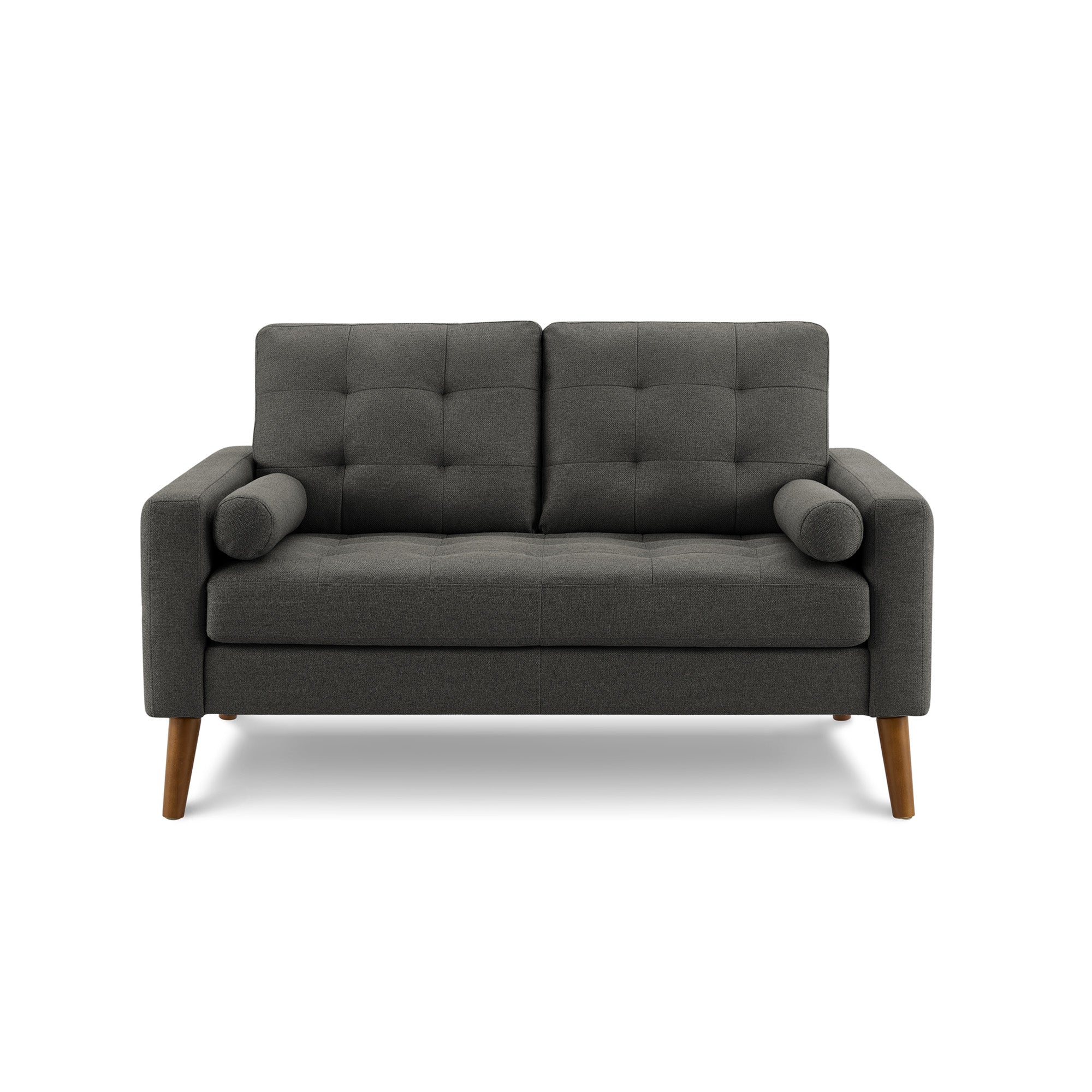 Kinsey - Loveseat - Dark Grey Fabric