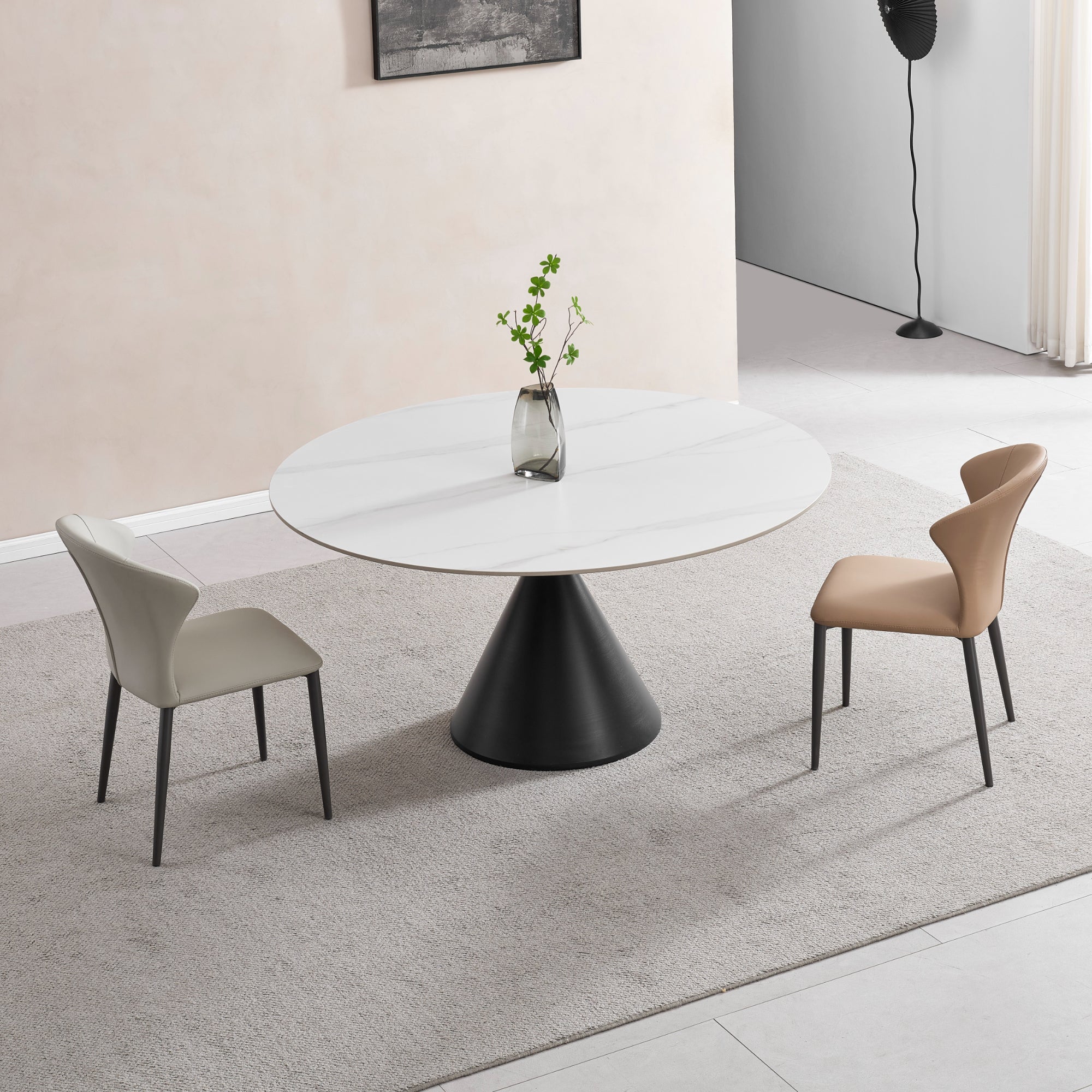 Jasmine - Dining Table - White Ceramic