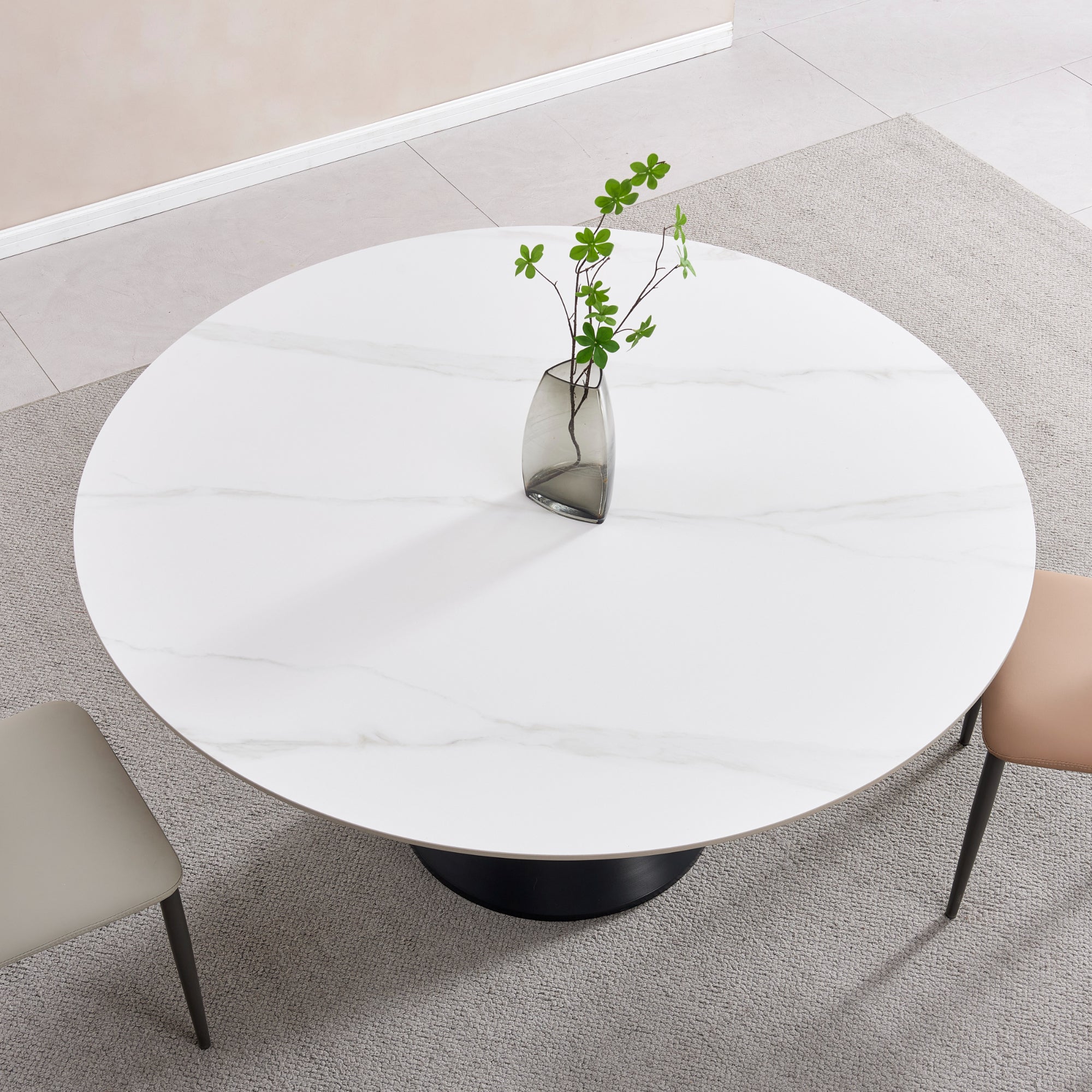Jasmine - Dining Table - White Ceramic