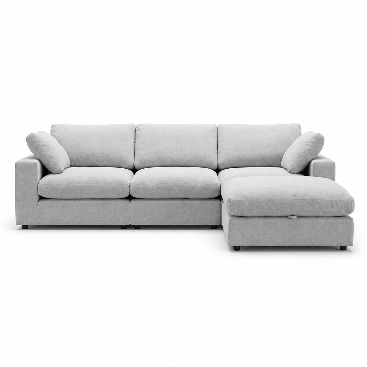 Cozy - Sofa Modulaire Sectionnel - Tissu Gris