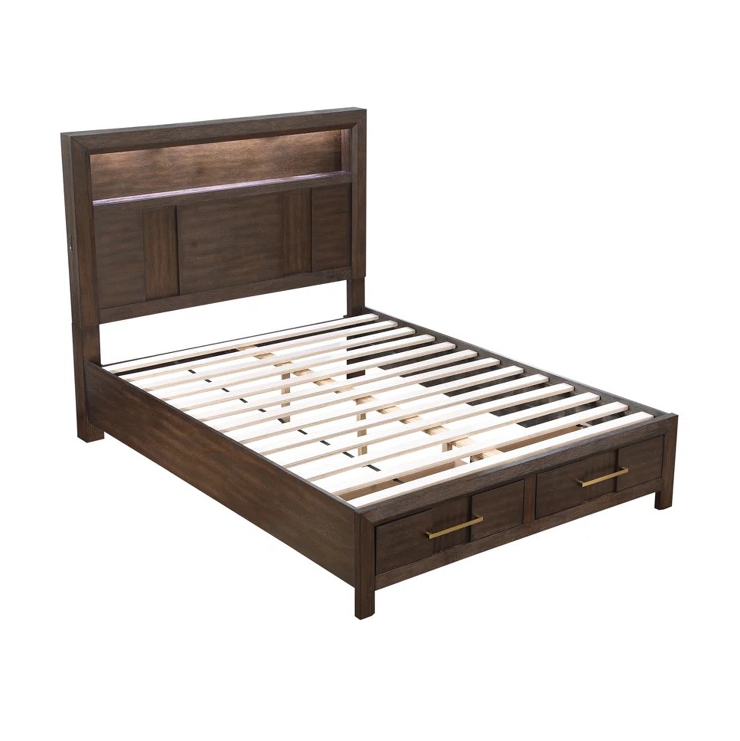 Minora - Queen Bed - Walnut