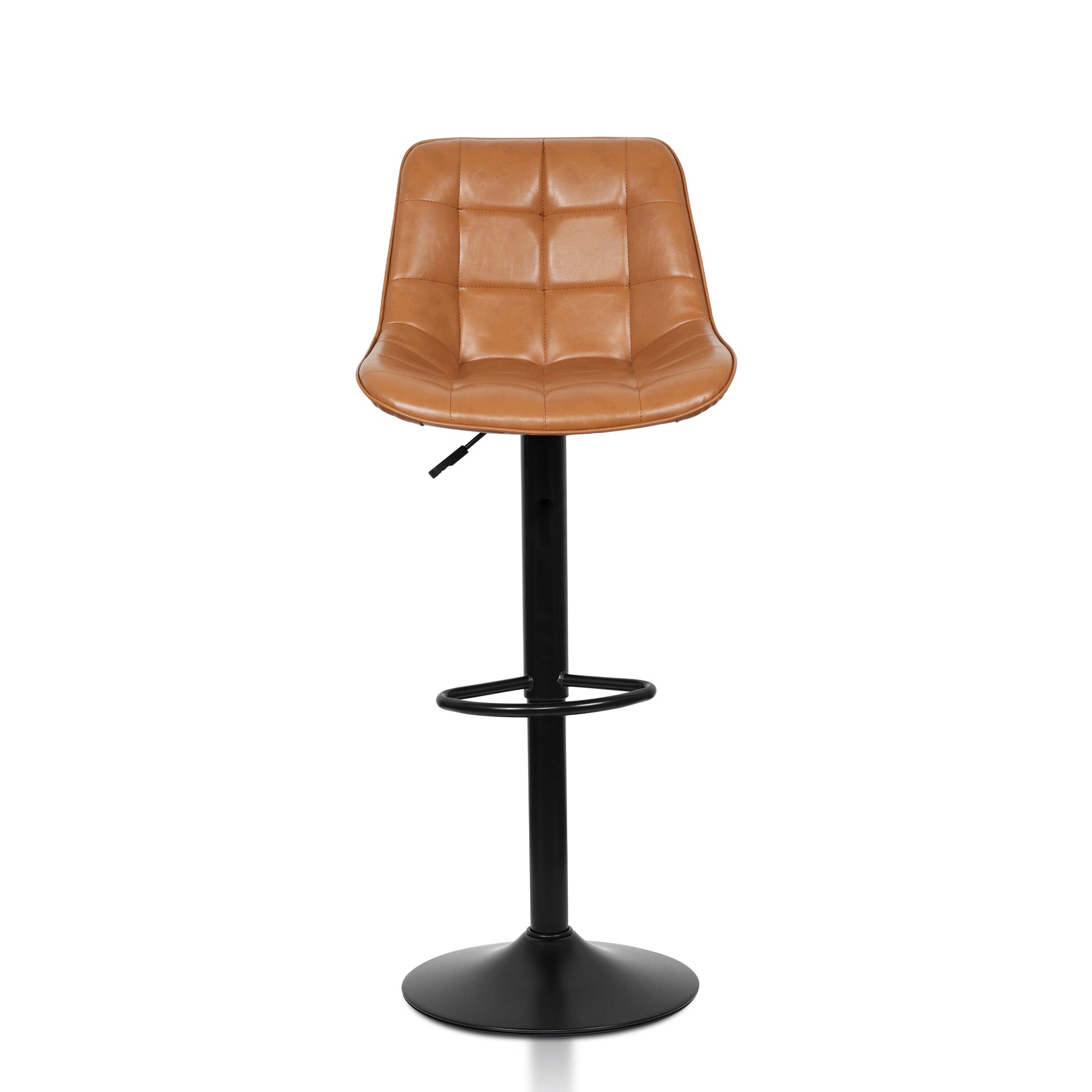 Aurora - Tabouret de bar ajustable - Simili-Cuir Brun