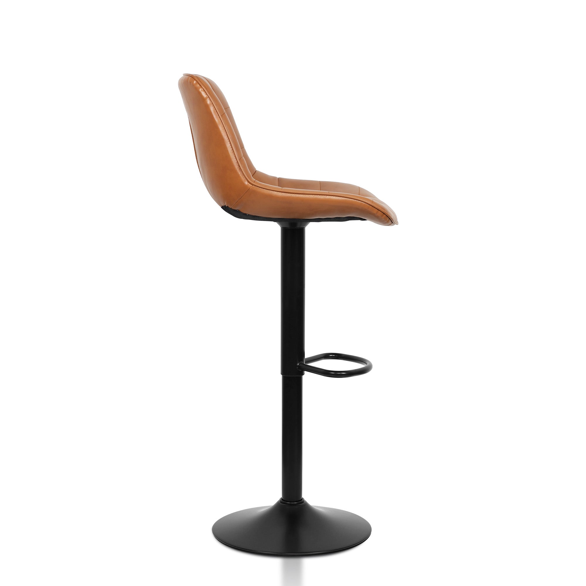 Aurora - Tabouret de bar ajustable - Simili-Cuir Brun