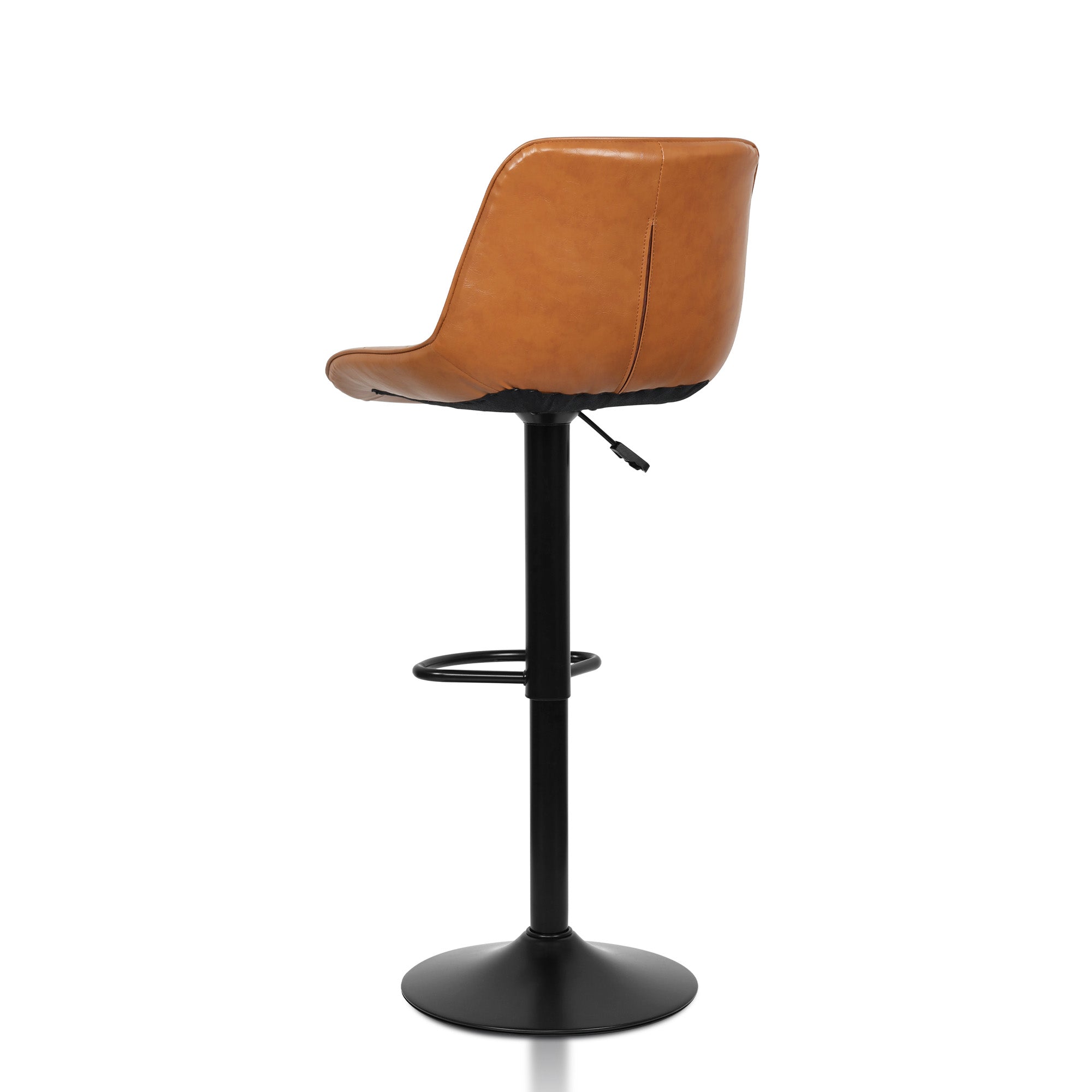 Aurora - Tabouret de bar ajustable - Simili-Cuir Brun