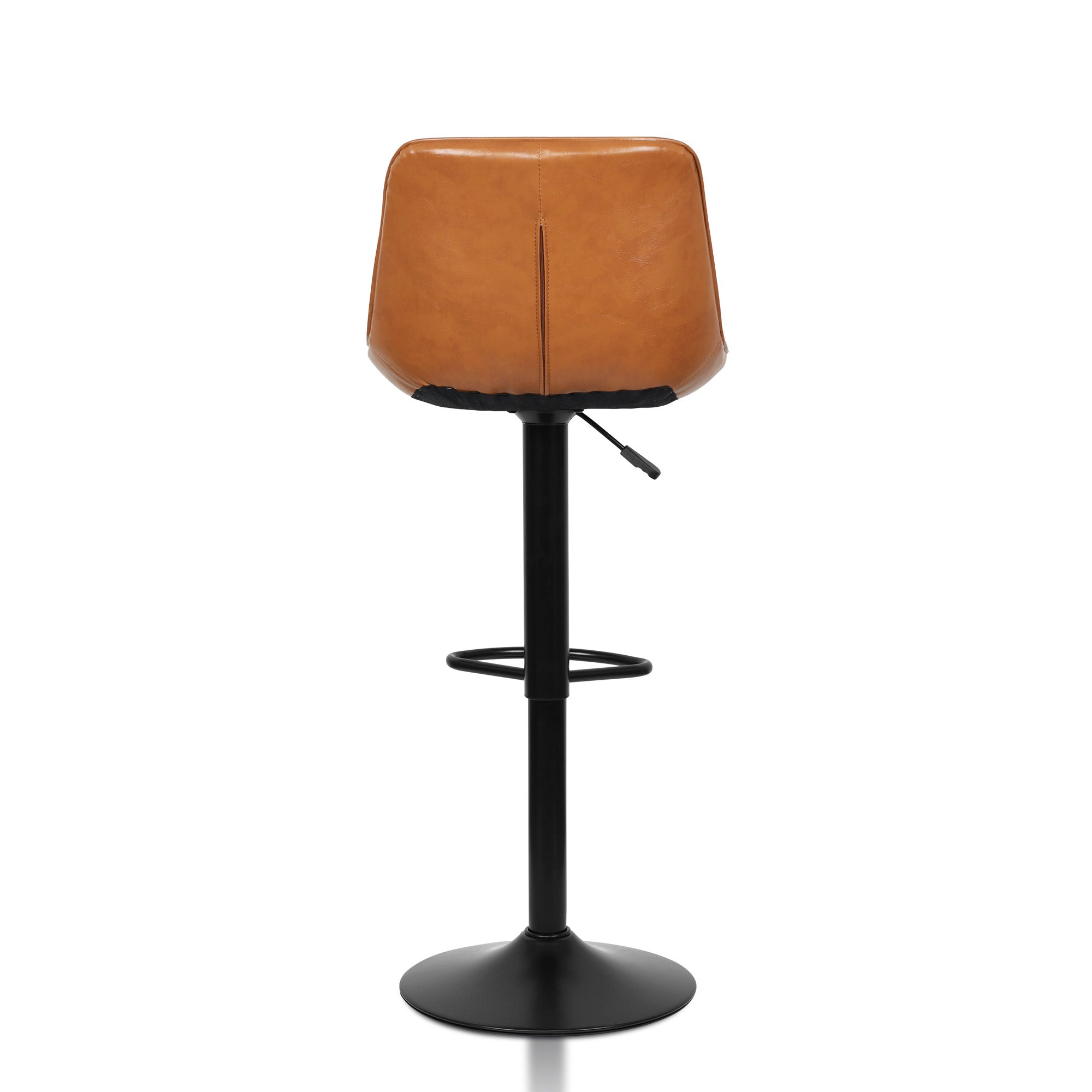 Aurora - Tabouret de bar ajustable - Simili-Cuir Brun
