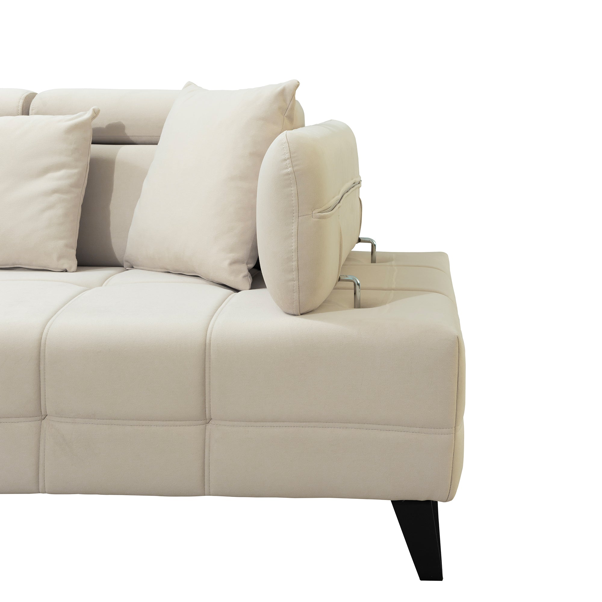 Luna - Loveseat - Beige Fabric