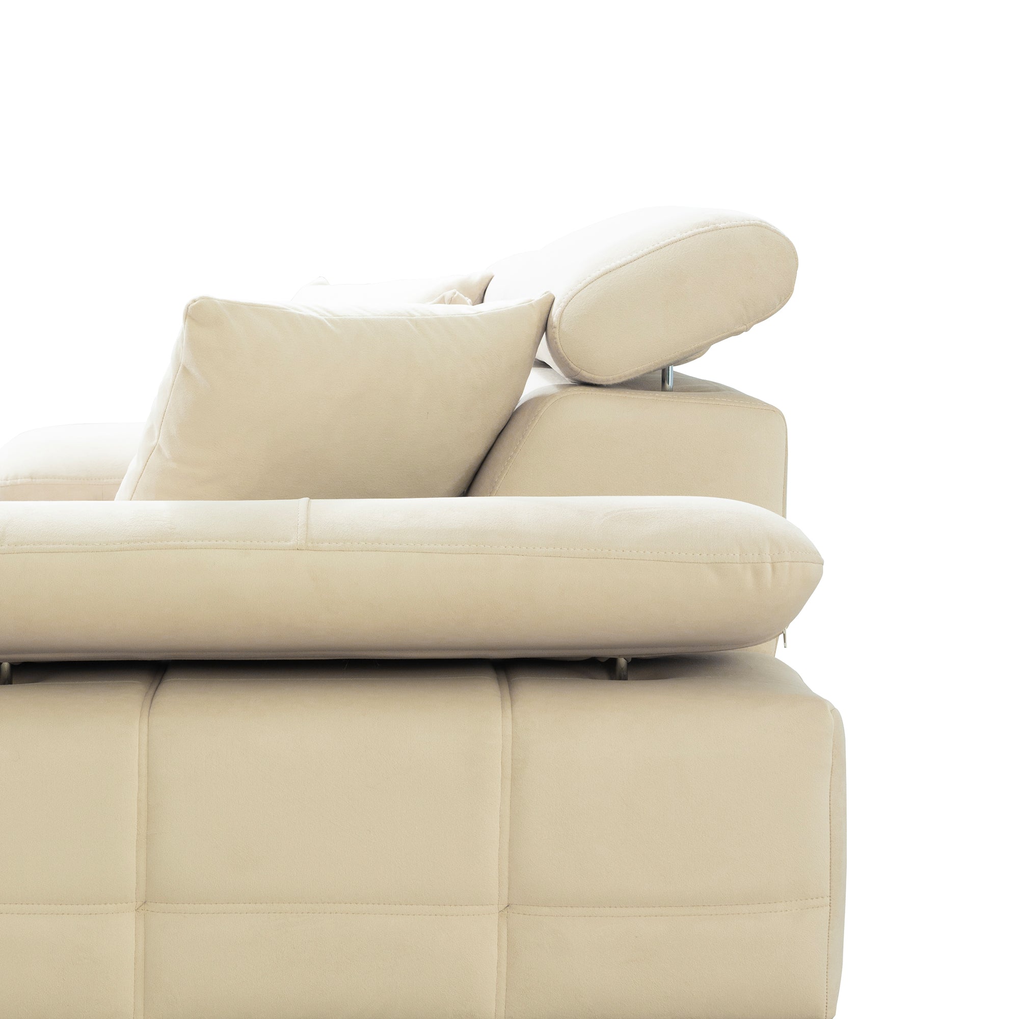 Luna - Loveseat - Beige Fabric