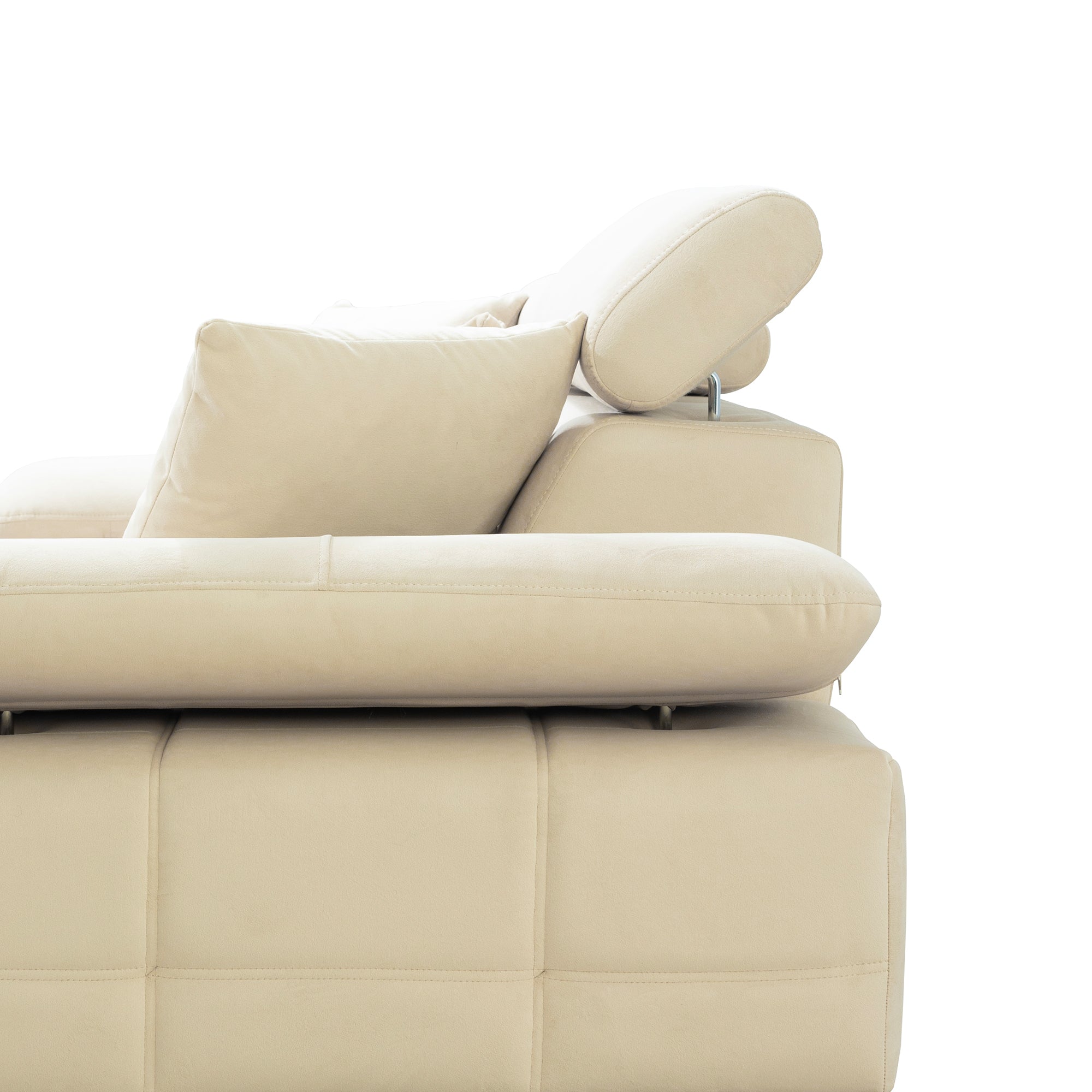 Luna - Loveseat - Beige Fabric