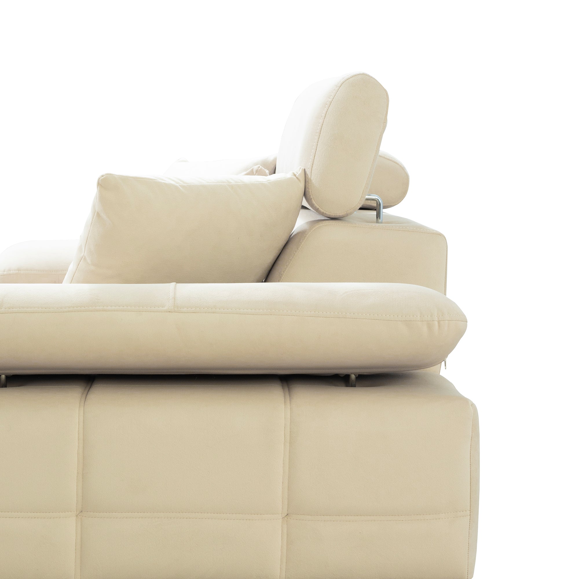 Luna - Loveseat - Beige Fabric