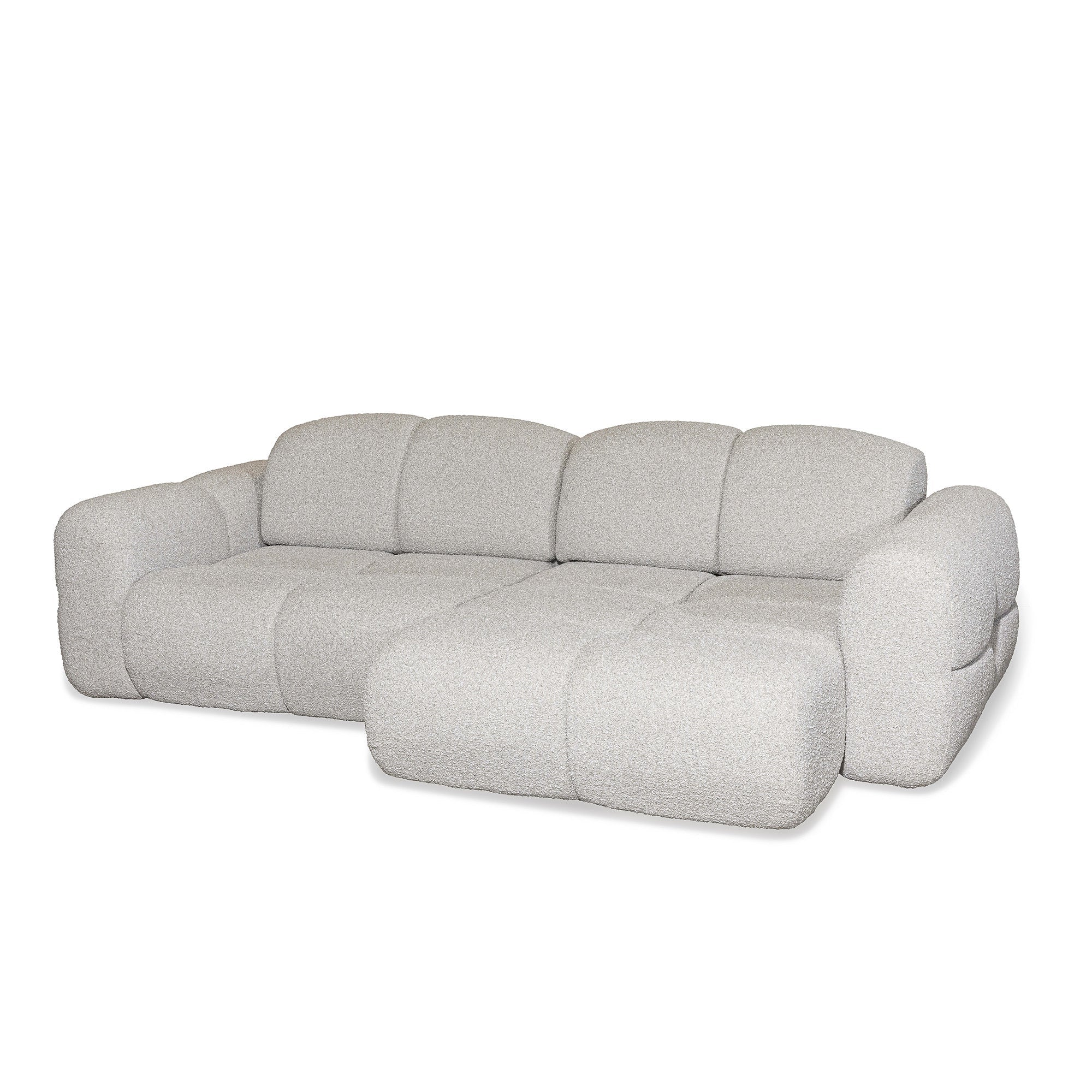 Belora - Sectional Sofa - Grey Fabric
