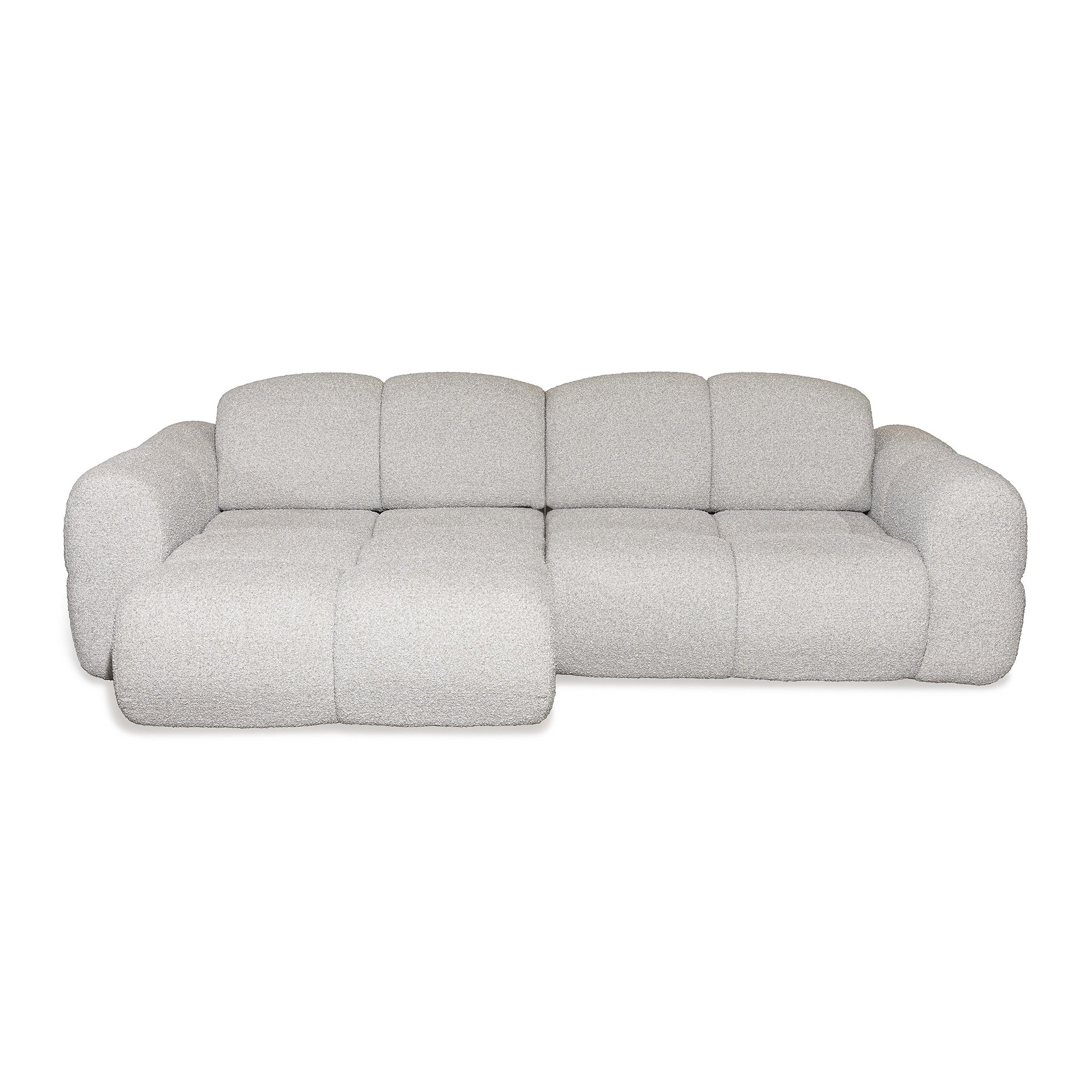 Belora - Sectional Sofa - Grey Fabric