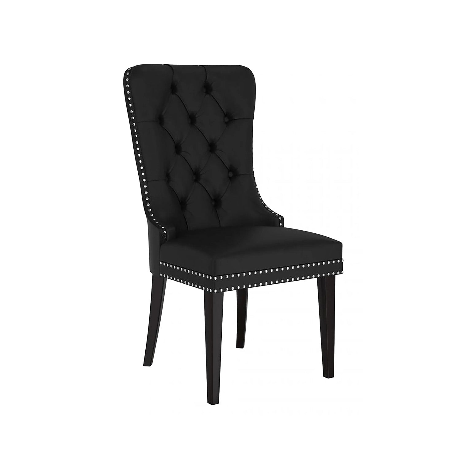 Serena - Chaise de Salle à Manger - Simili-Cuir Noir
