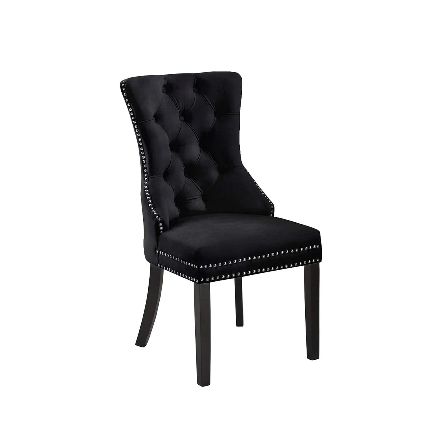 Serena - Dining Chair - Black Velvet