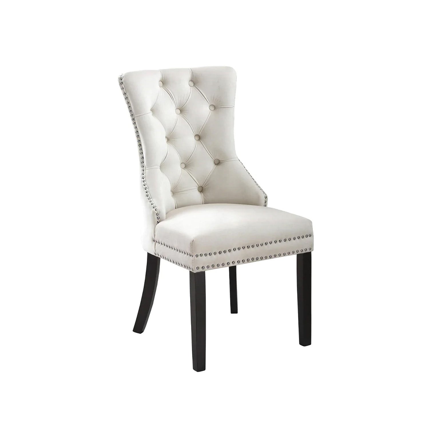 Serena - Chaise de Salle à Manger - Velour Crème