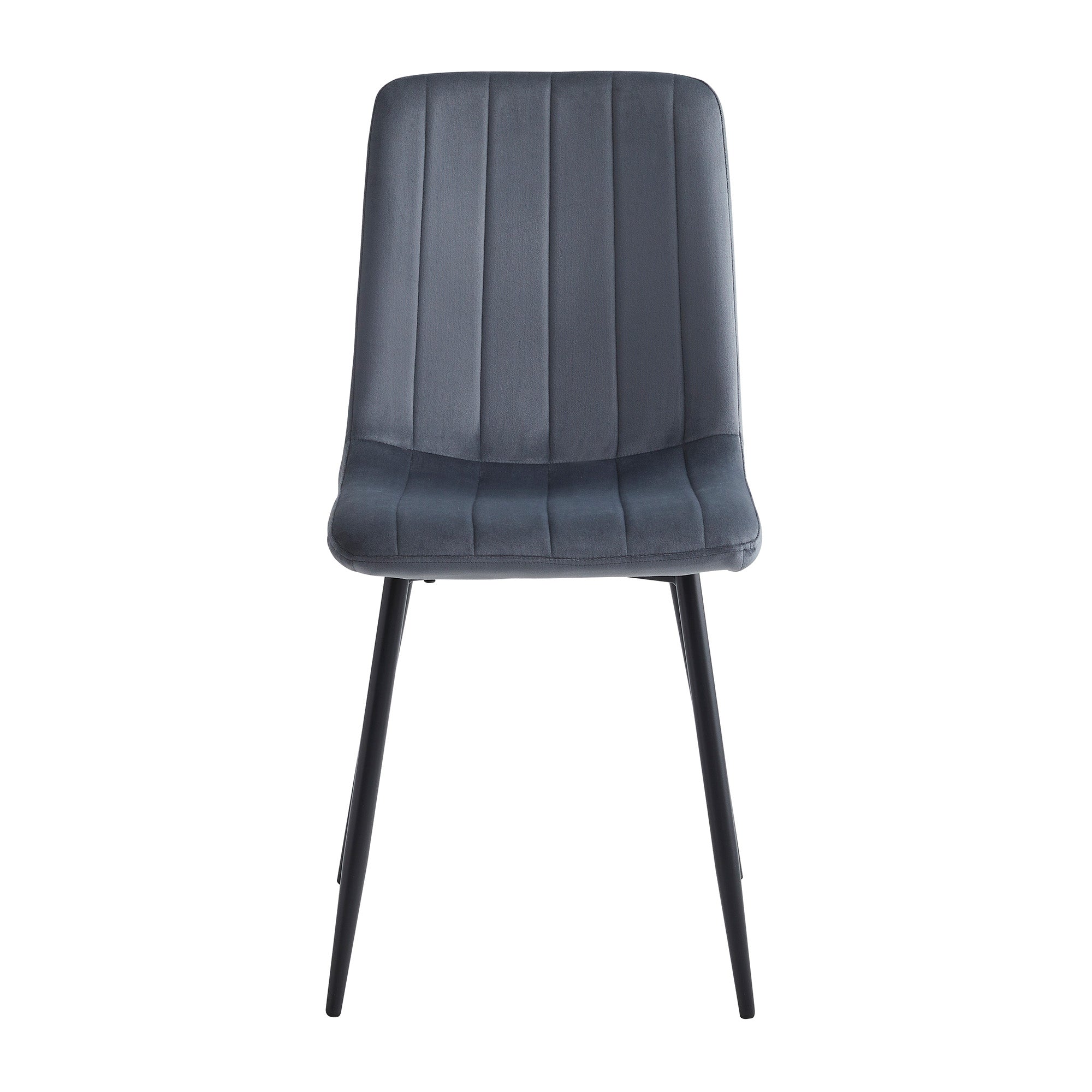 Noa - Dining Chair - Dark Grey Velvet