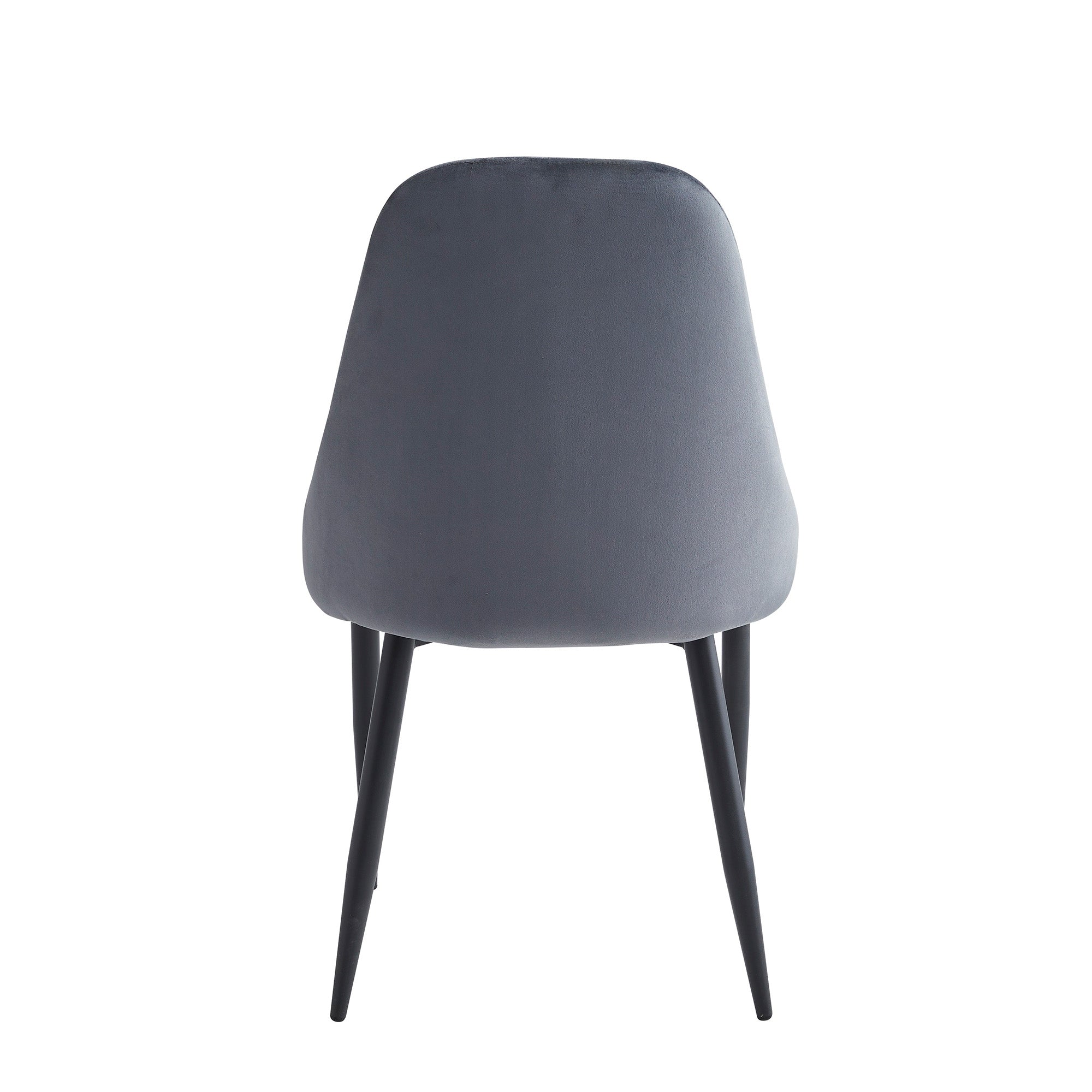 Selva - Dining Chair - Dark Grey Velvet