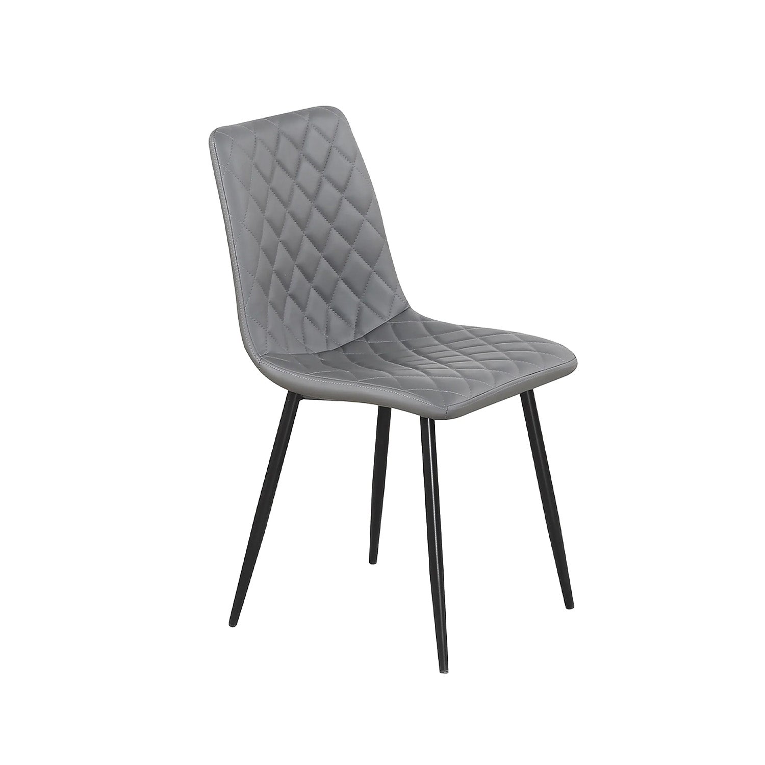 Esme - Chaise de Salle à Manger - Simili-Cuir Gris