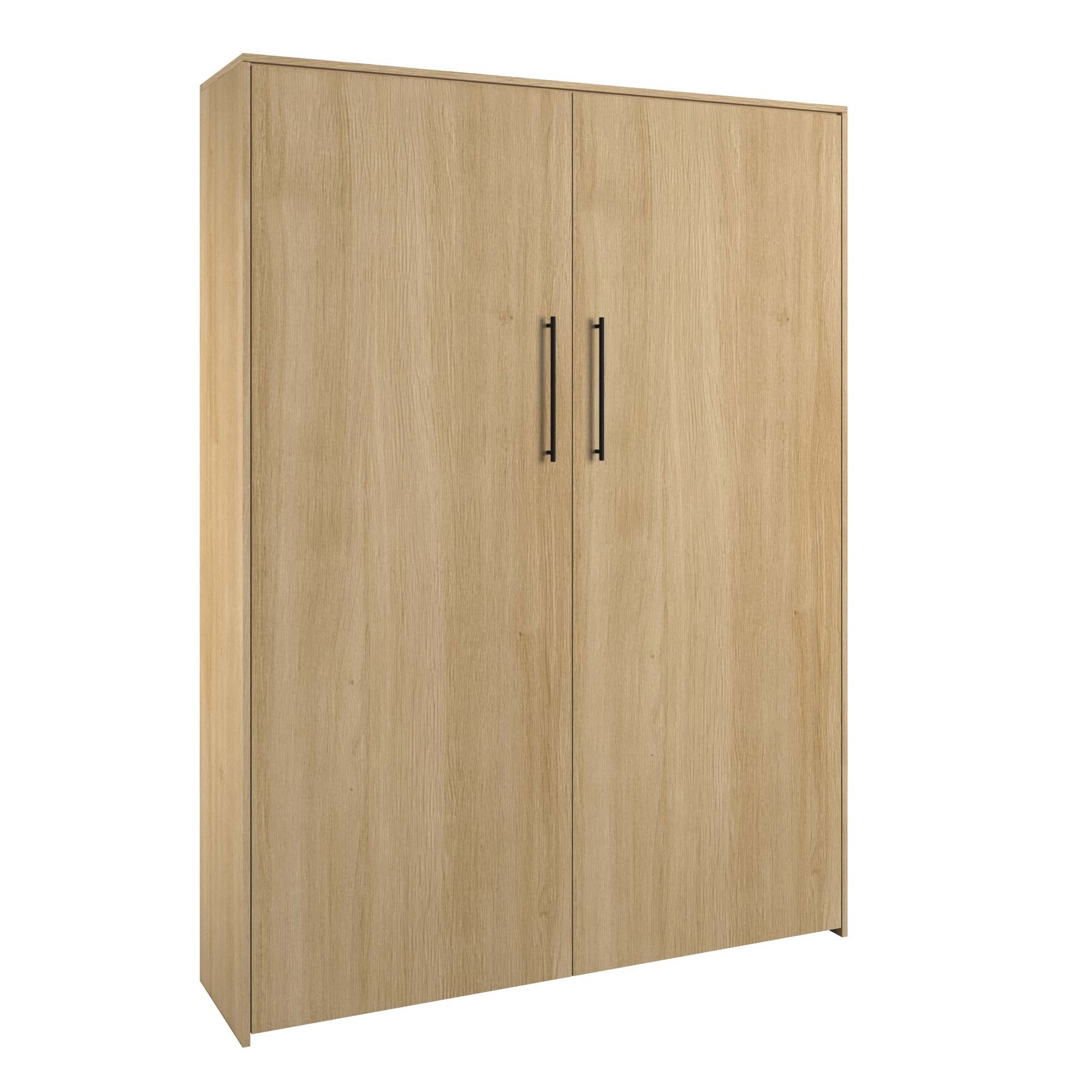 James - Full Murphy Bed - Natural Wood
