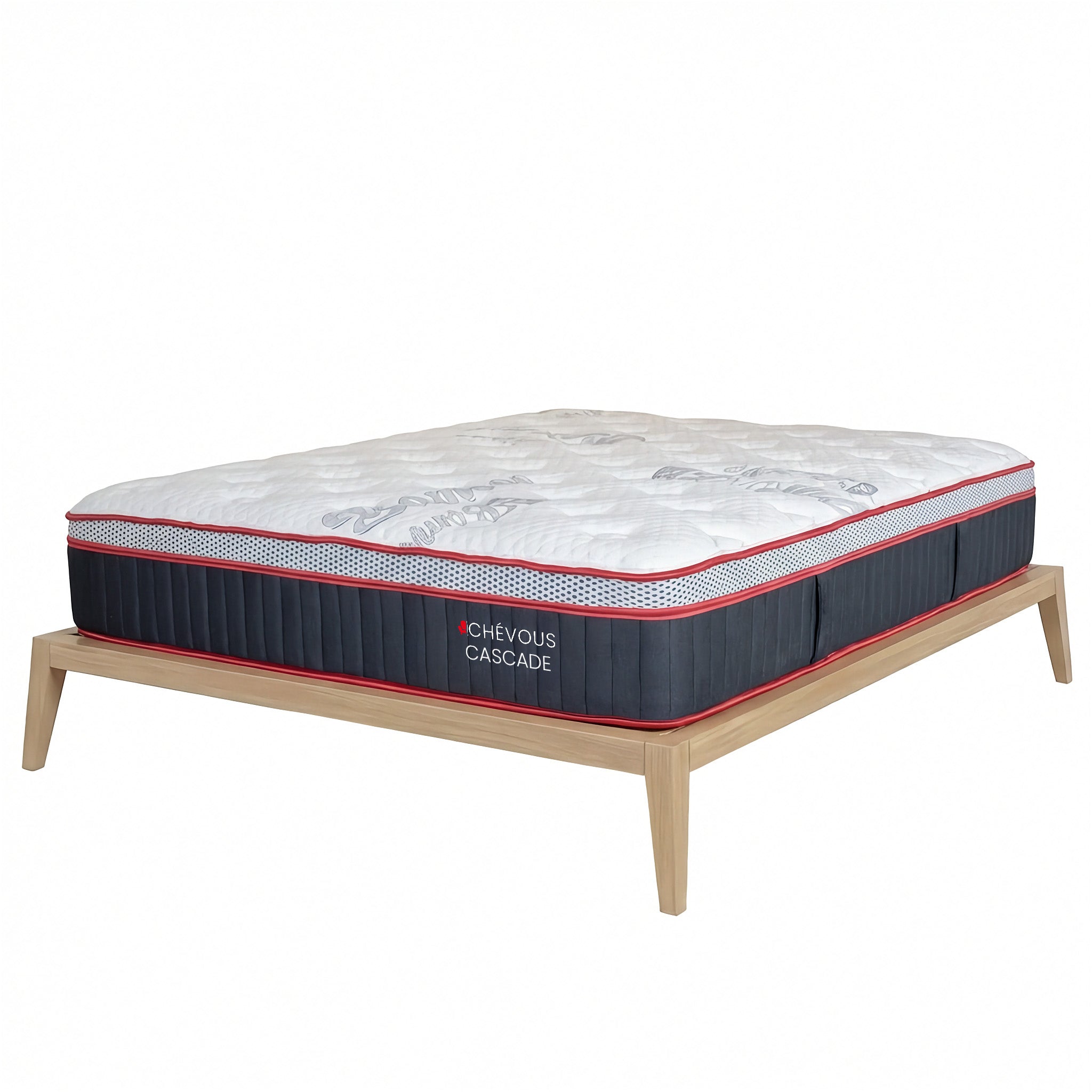 Cascade - Matelas Moelleux Hybrid avec soutien lombaire - 12 po