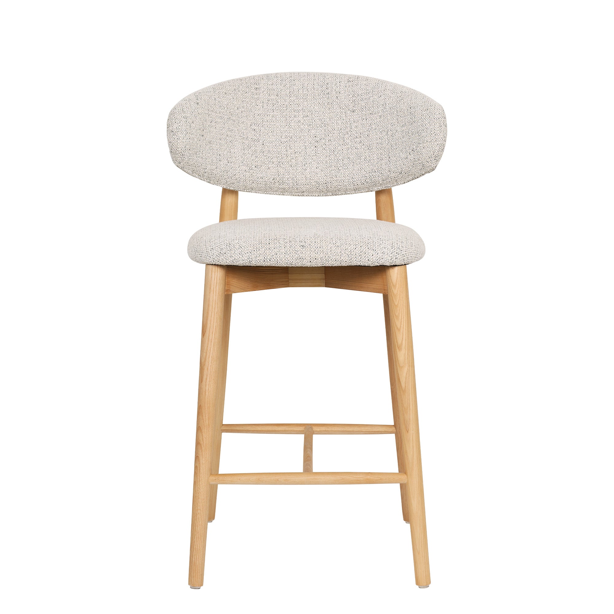 Emy - Counter Stool - Beige Fabric