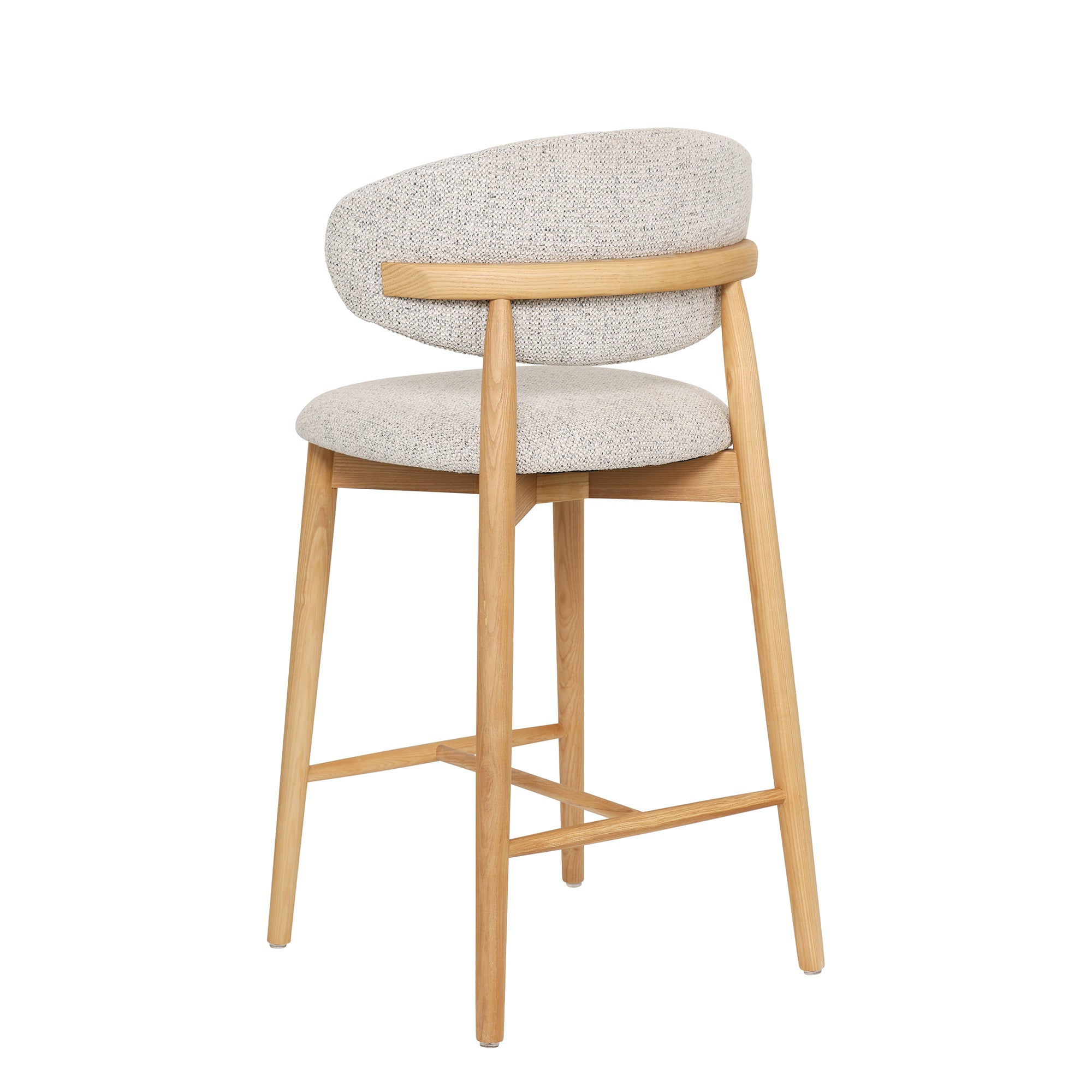 Emy - Counter Stool - Beige Fabric