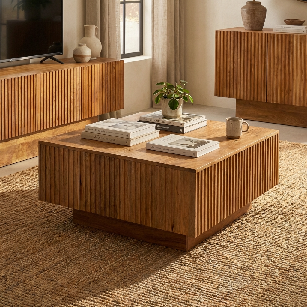 Avaro - Table Basse - Bois Massif