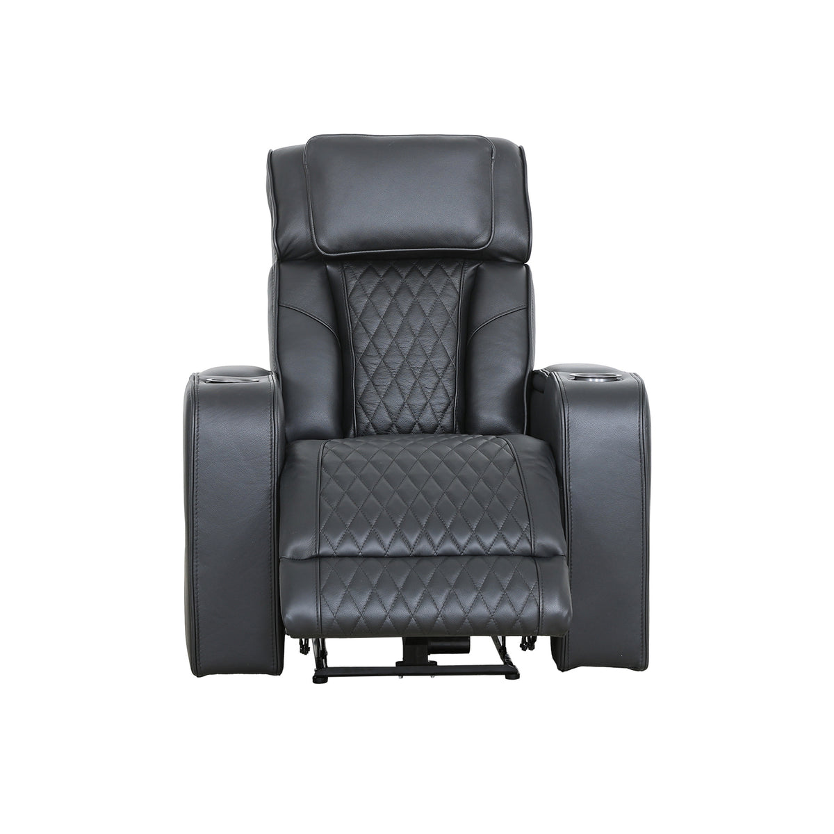 Carver - Power Recliner - Black Leather