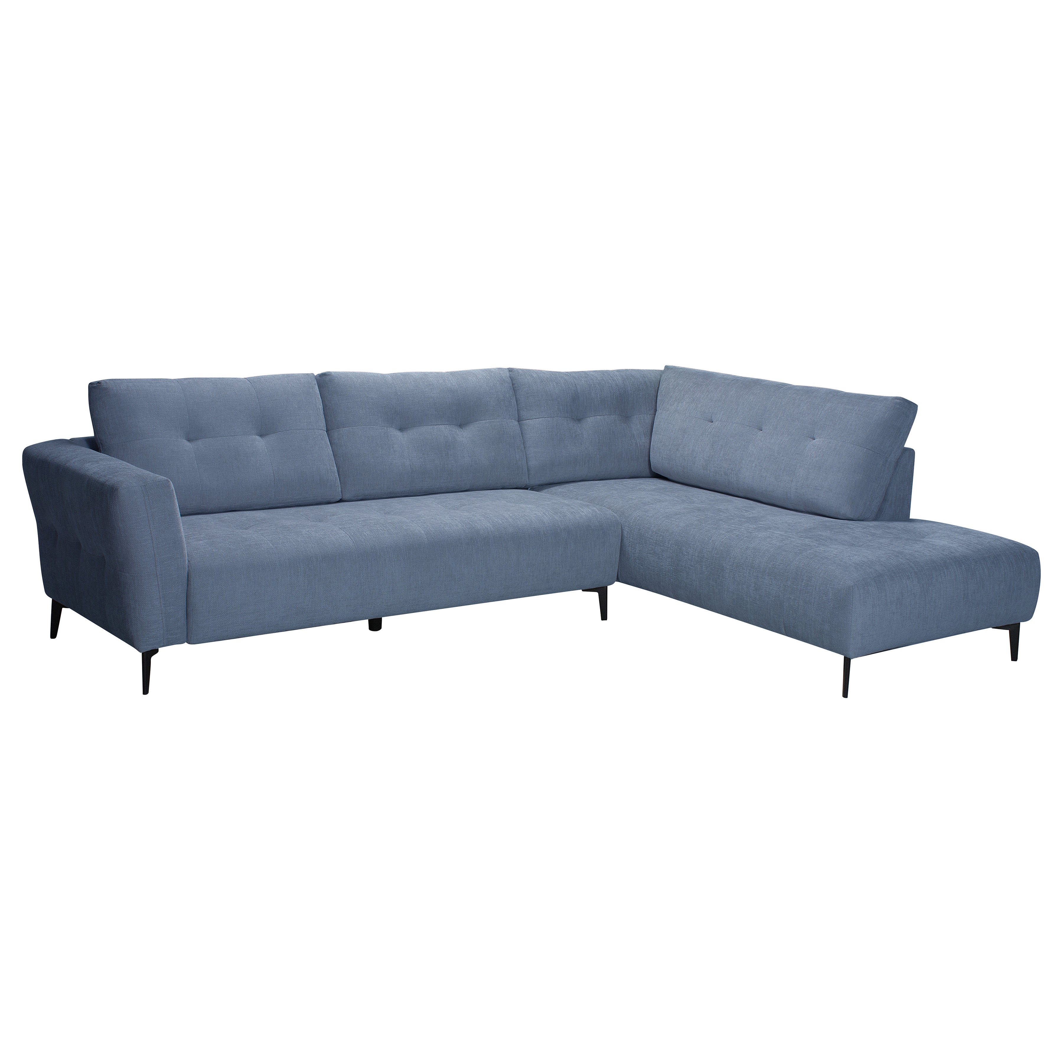 Domus - Right Sectional Sofa - Blue