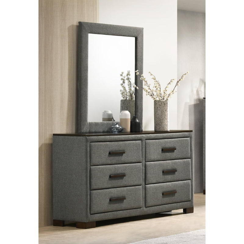 Bedroom Set - Grey Fabric - Dylan