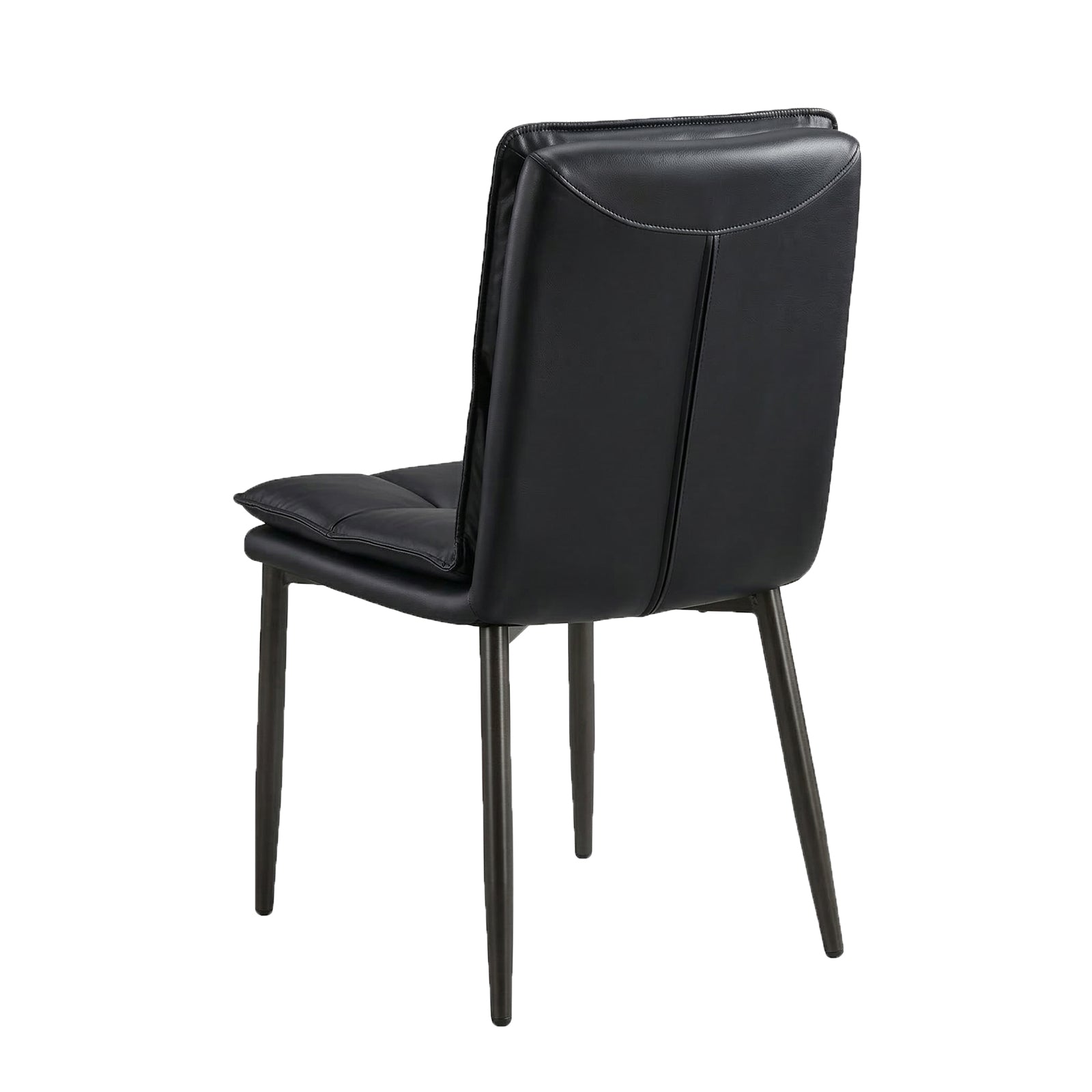 Heston - Chaise de Salle à Manger - Simili-Cuir Noir