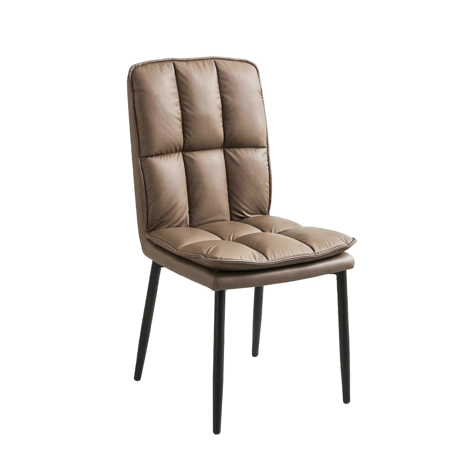 Heston - Dining Chair - PU Leather Brown