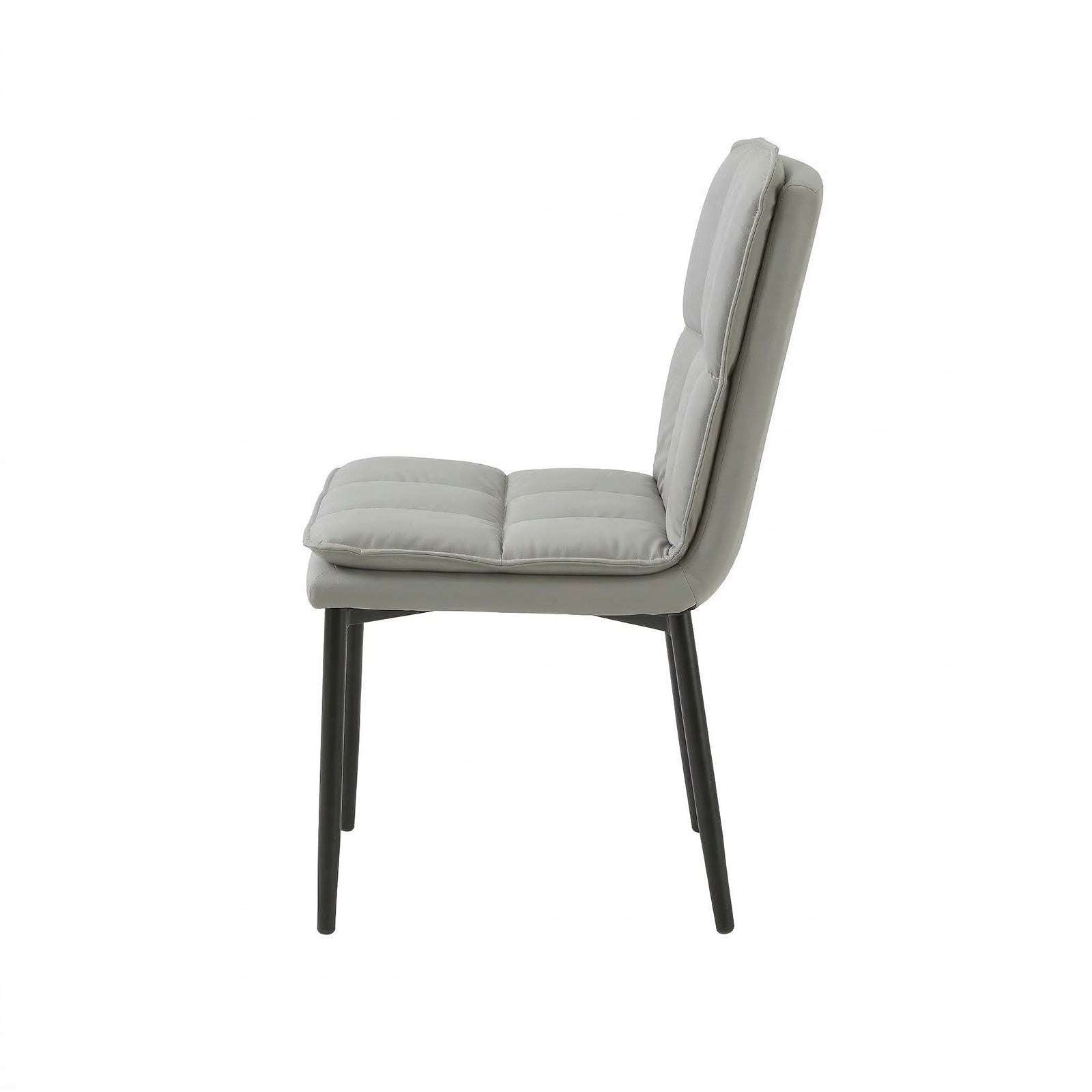 Heston - Dining Chair - PU Leather Light Grey