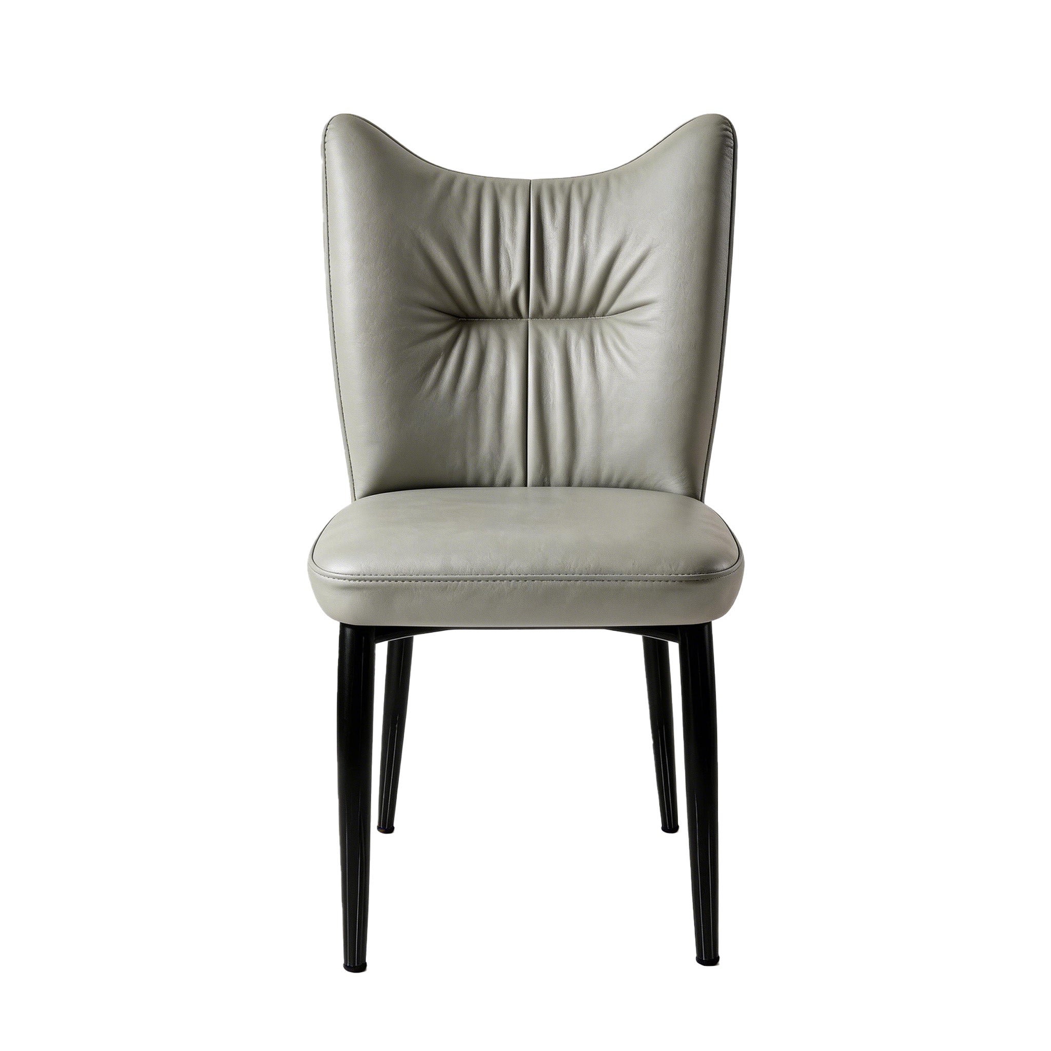 Elena - Dining Chair - Light Grey PU Leather
