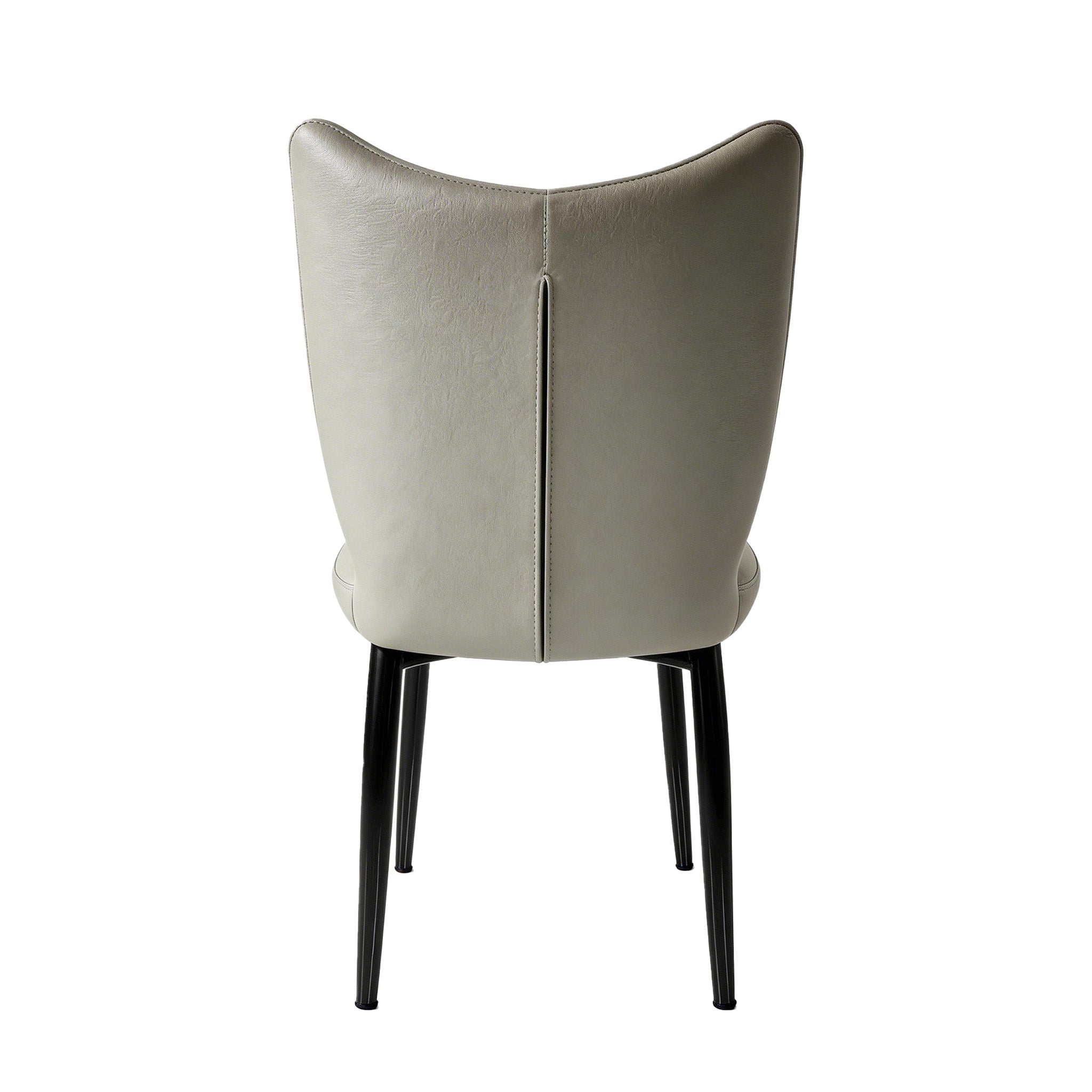 Elena - Dining Chair - Light Grey PU Leather