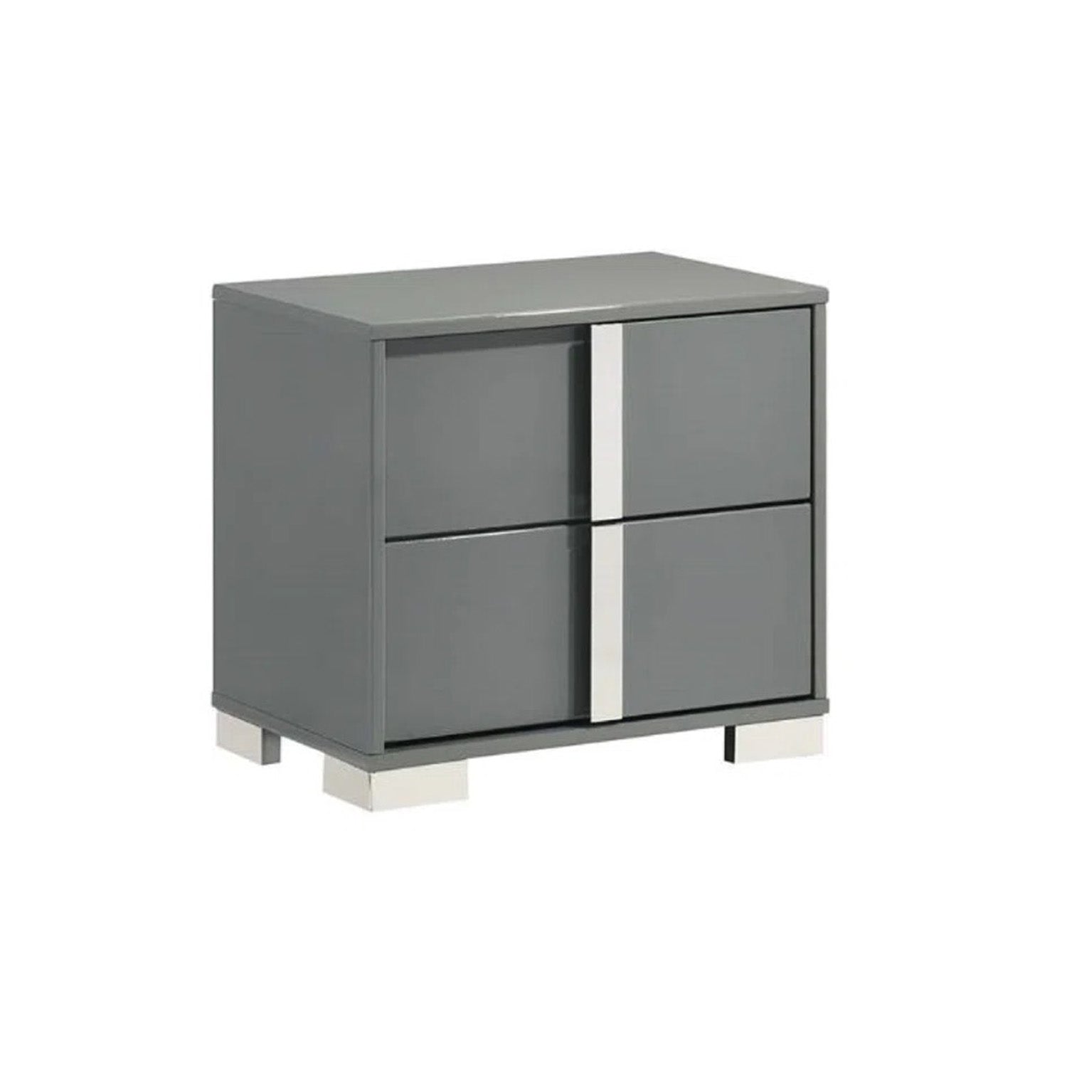 Vallena - Nightstand - Grey